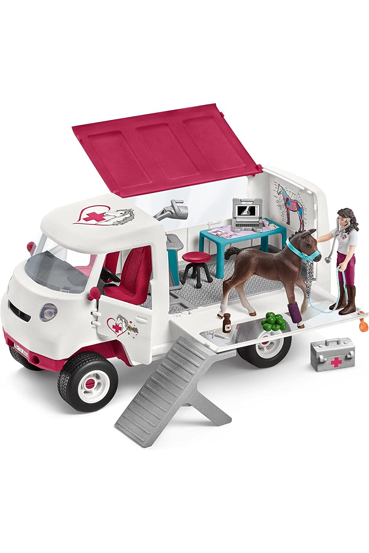 Horse Club - Veteri̇ner Aracı Hannoverli̇ Tay İle, At Veteri̇ner Heki̇mi̇ X-Ray Oyun Ki̇ti̇ Seti̇ İle, Veter