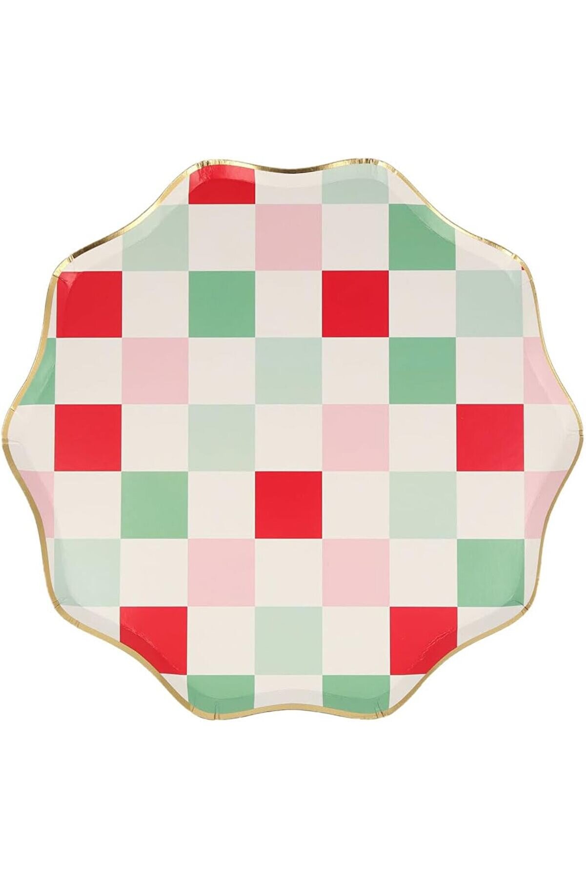 STOREMAX modashine - Multi Check Dinner Plates - Tabaklar (L) (8'li) modascope 1014773