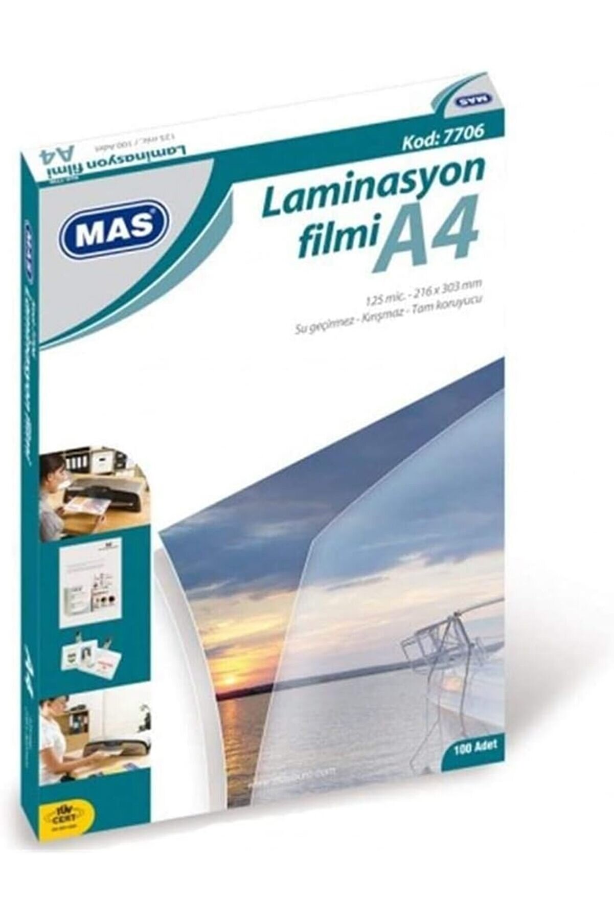 STOREMAX modashine Laminasyon Filmi- 125 Mikron A4 100'lü Paket modascope 1014773