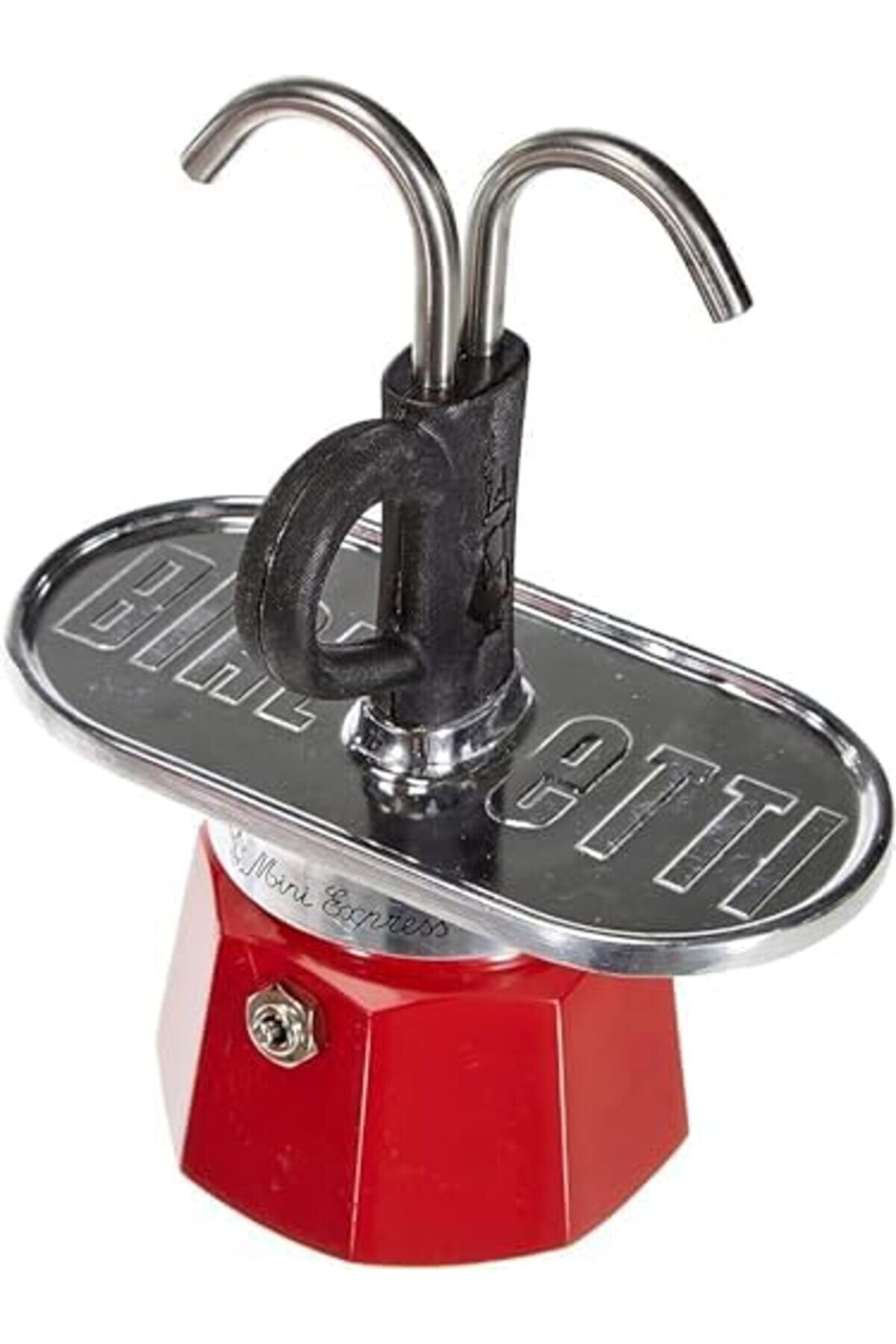 Modashi̇ne - Set Mi̇ni̇ Ocak Üstü Espresso Pi̇şi̇ri̇ci̇ + 2 Cups - Renk Kırmızı Modascope 1014773