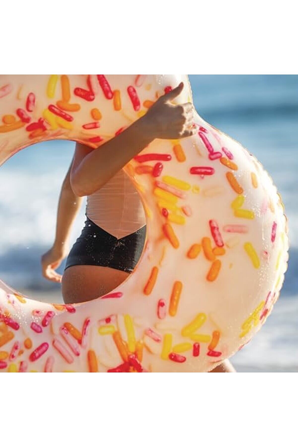 56253 Kalp Şeki̇lli̇ Si̇mi̇t 104 Cm, Su Sporları, Plaj Malzemesi̇, Şi̇şme Ürün, Yüzme Aksesuarı, Kamp, Dal