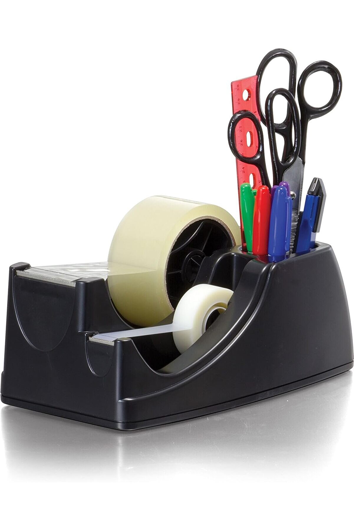 STOREMAX elizzashop Heavy Duty 2'si 1 arada bant dağıtıcı, geri dönüştürülmüş, siyah (96660) elizzashop