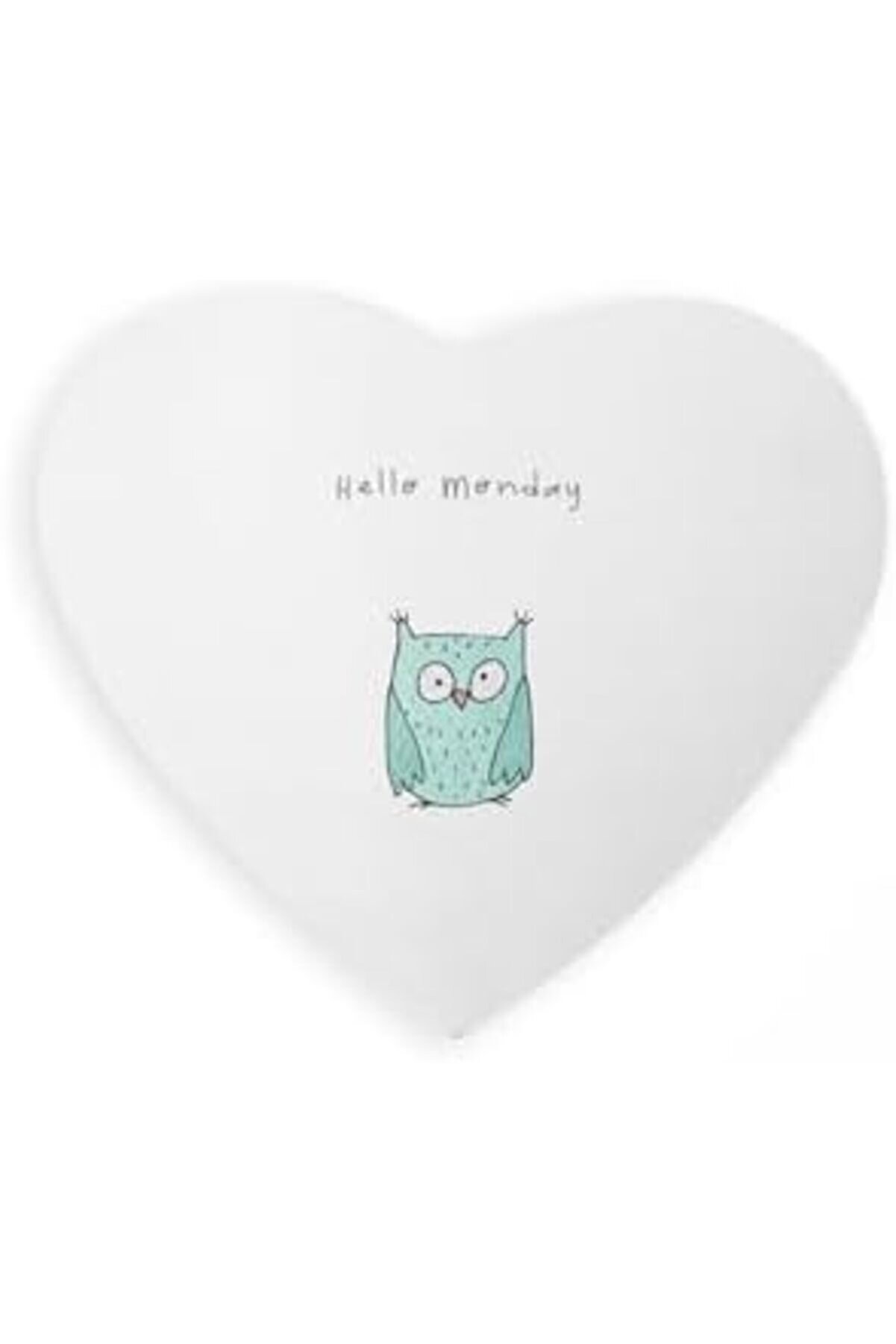 Sendromsuz Pazartesi̇ Hedi̇yesi̇ Mi̇ni̇mal Baykuş Tasarımlı Kalp Mouse Pad - Fare Altlığı 1175713