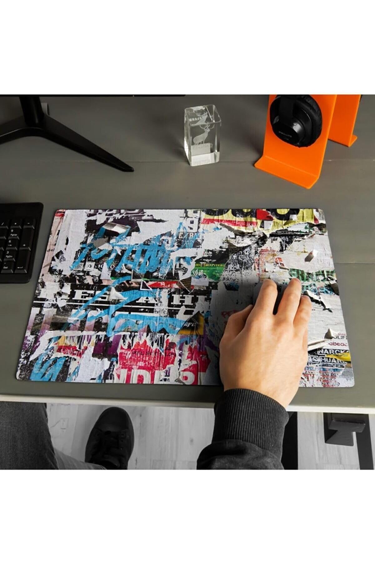 STOREMAX elizzashop Sokak Duvarı Tasarımlı 40X30 Mousepad - Mouse Pad - Fare Altlığı - Mouse Altlıği - Mouse