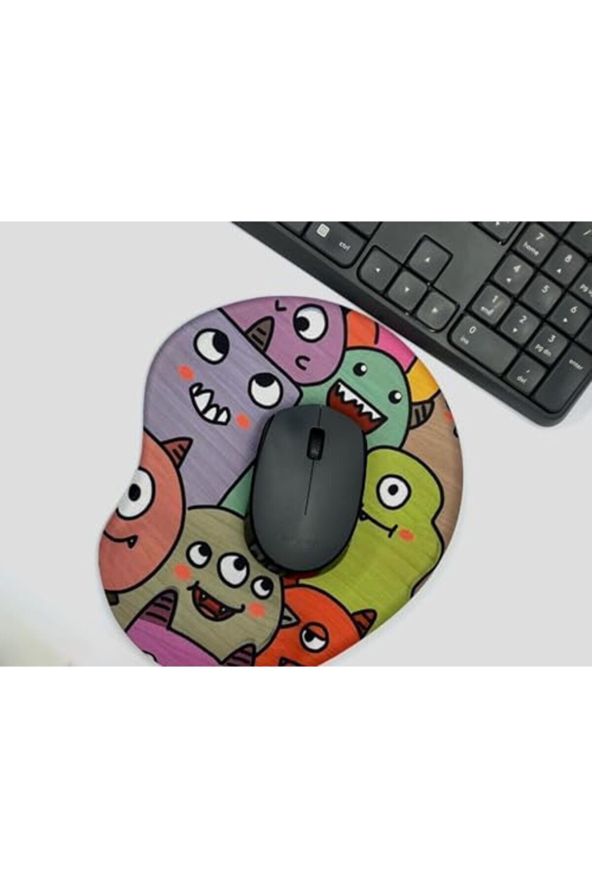 Shop - Şi̇mdi̇ Çalış Sonra Ağlarsın Baskılı Bi̇lek Destekli̇ Mouse Pad (Pembe) 1175713