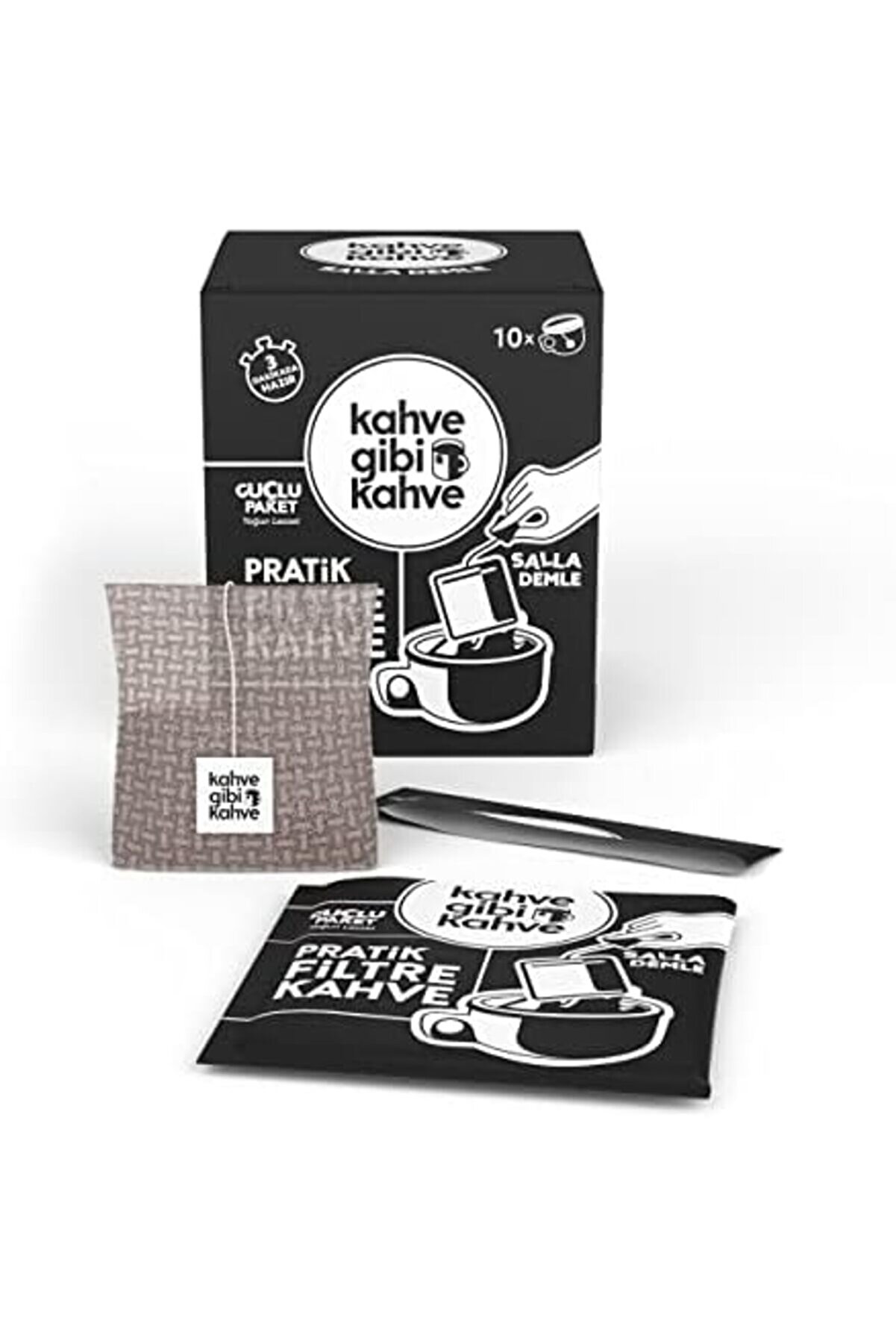 Modashi̇ne Taptaze Prati̇k Fi̇ltre Kahve Sallama - 10 Lu Güçlü Paket Modascope 1014773