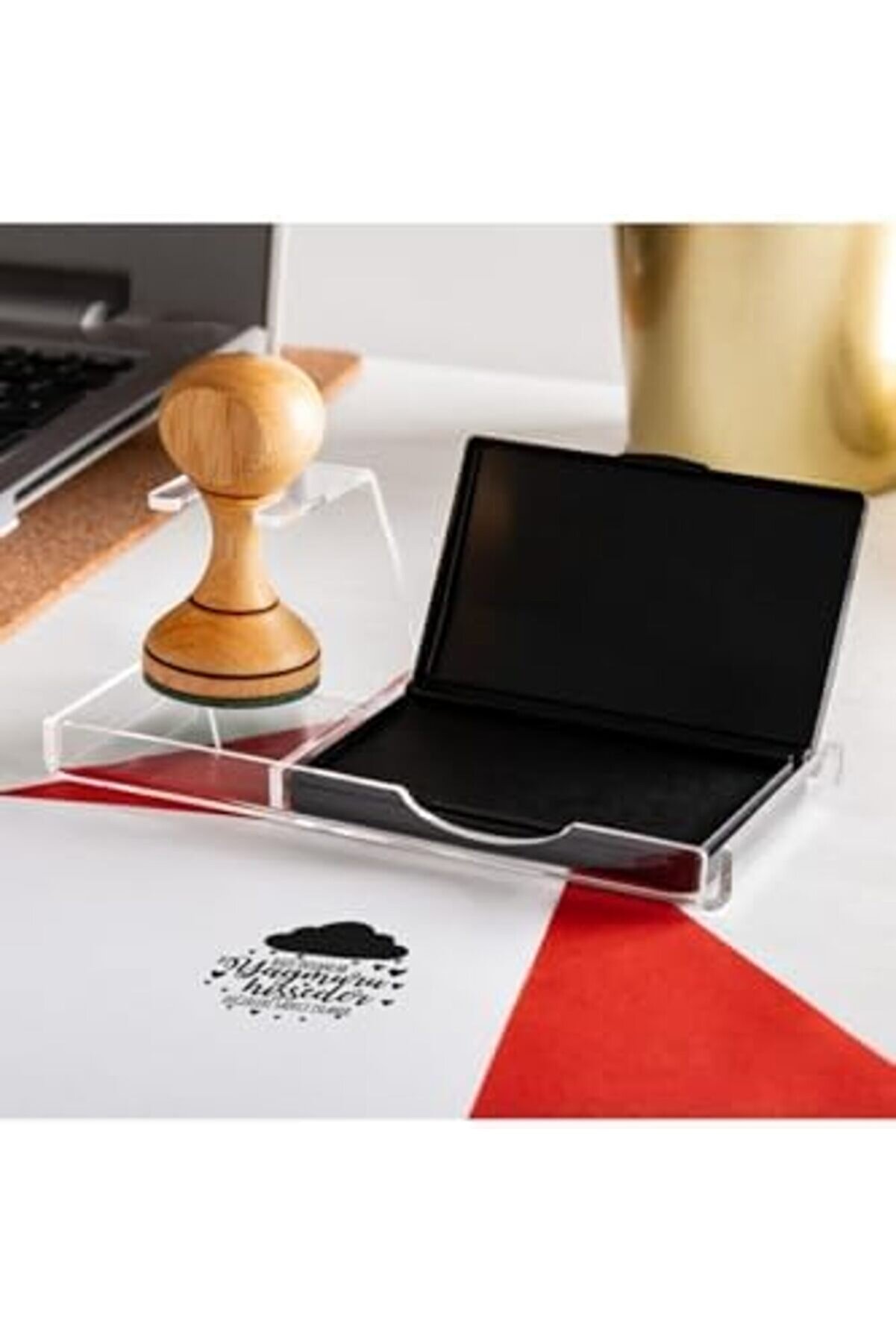 Modashi̇ne Sözler Ahşap Mühür Seti̇ - Ahşap Ki̇tap Mühür - Defter Kaşe Modascope 1014773