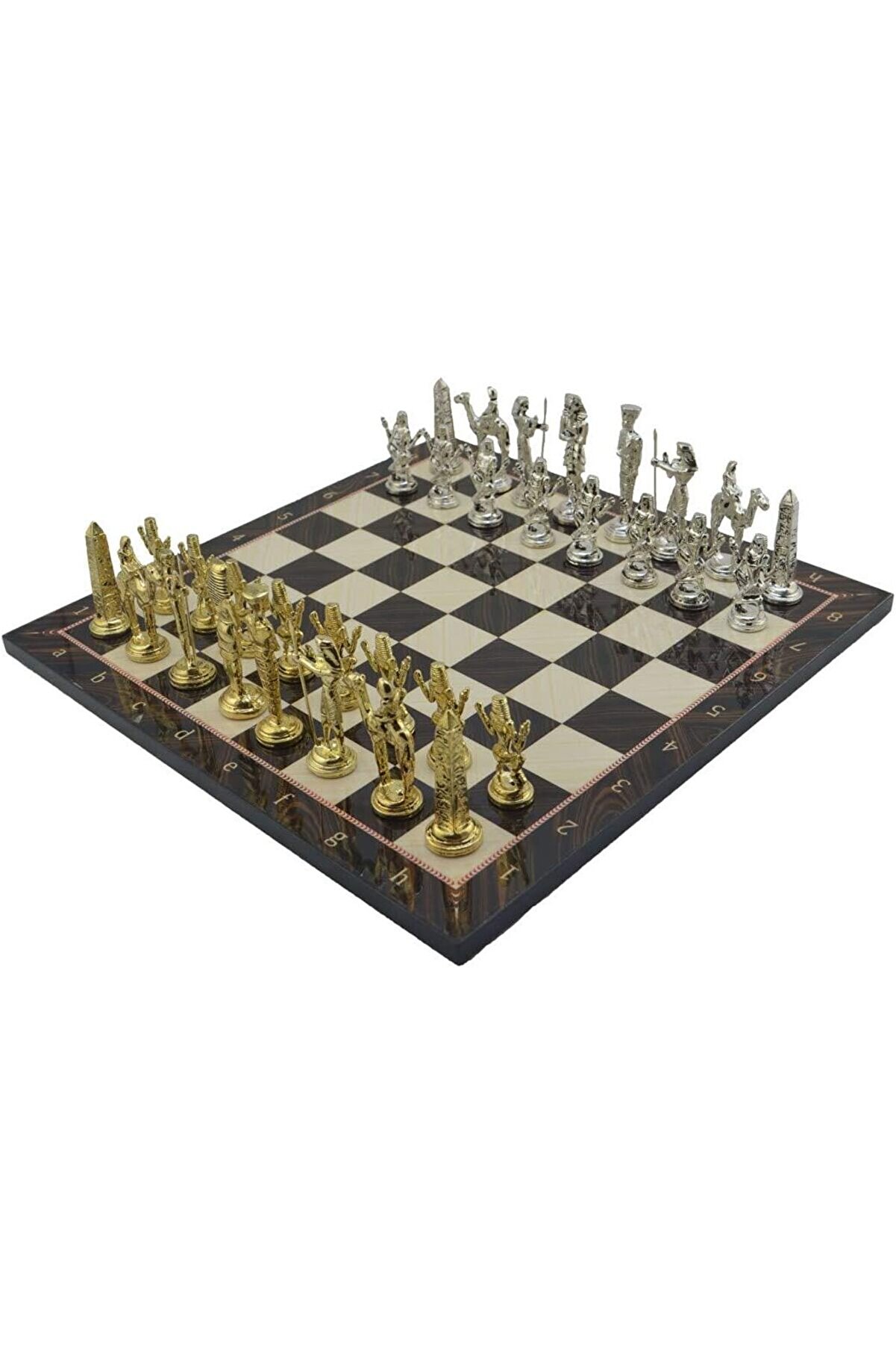 STOREMAX modashine Mısır Satranç Takımı (Parlak) ve Ceviz Tahtası modascope 1014773