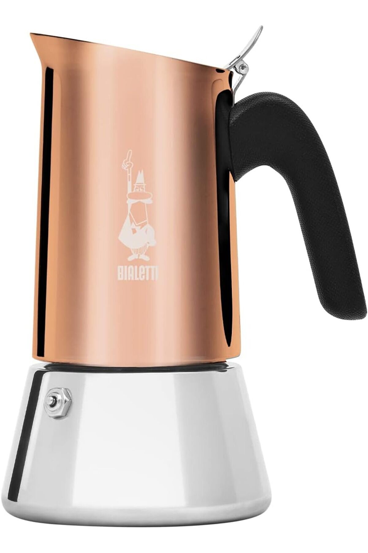 STOREMAX mrtshoppng - Venus: 4 Cups Ocak Üstü Espresso Pişirici - 170ml -, Gümüş Renk - Paslanmaz Çelik Gövde