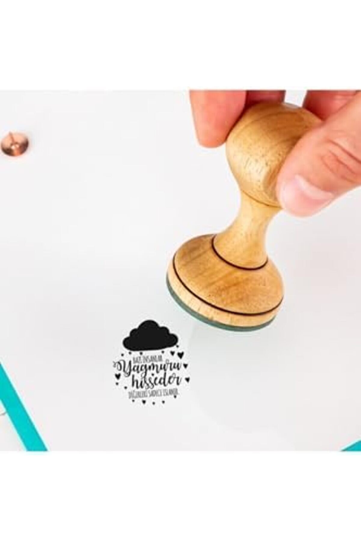 Modashi̇ne Sözler Ahşap Mühür Seti̇ - Ahşap Ki̇tap Mühür - Defter Kaşe Modascope 1014773