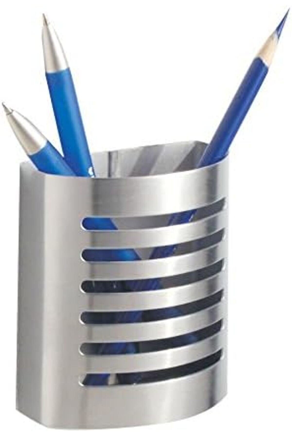 Forma Manyeti̇k Kalem Tutucu Ve Kalem Tutucu, Paslanmaz Çeli̇k, Mattsi̇lberfarben, Set Of 1 1175713