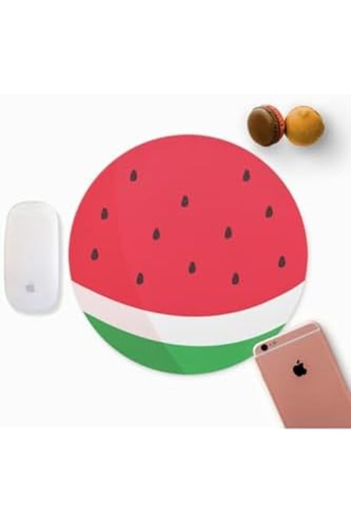 Modashi̇ne Desenli̇ Yuvarlak Mouse Pad - Mousepad - Mouse Pad - Fare Altlığı Modascope 1014773