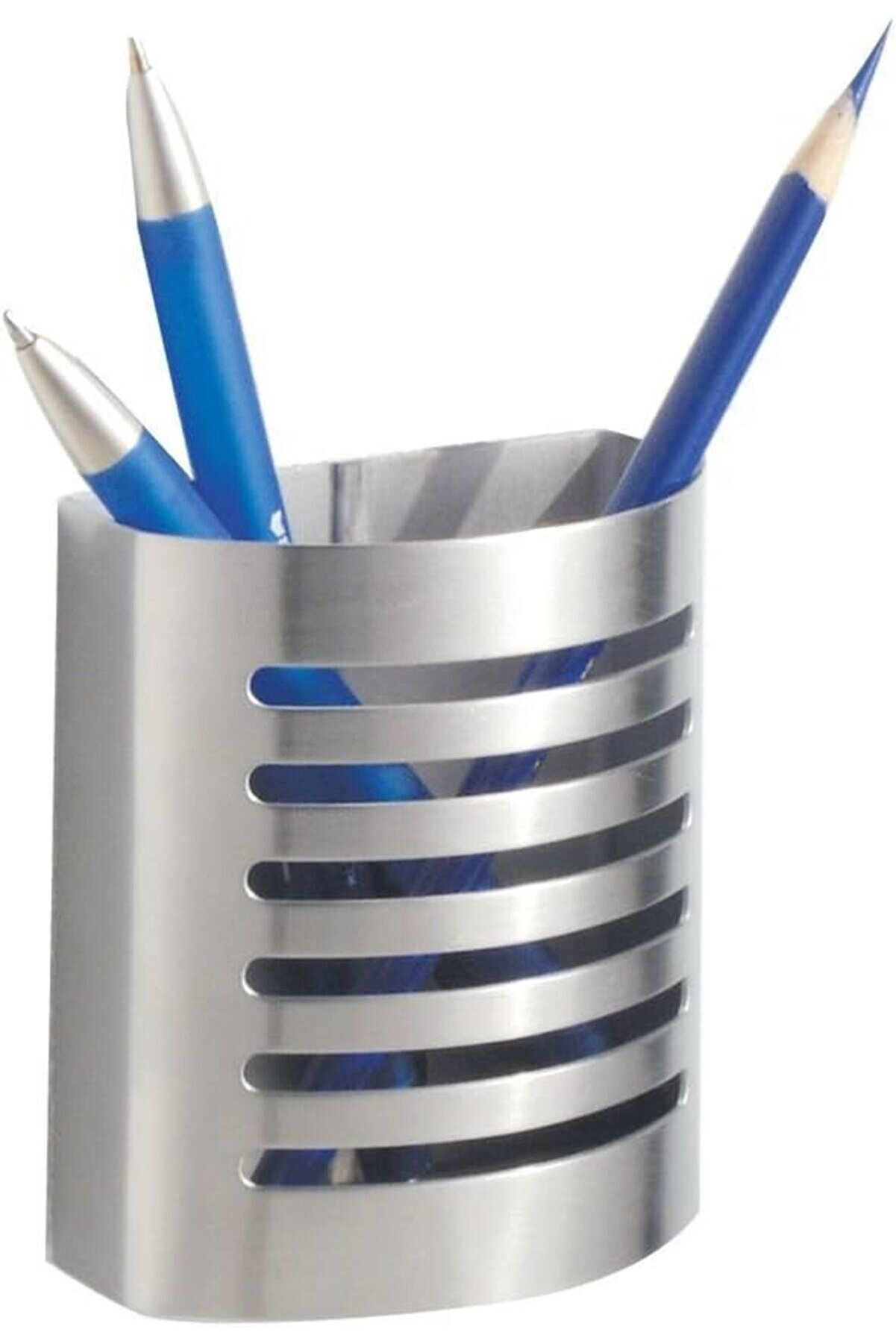 STOREMAX Forma manyetik kalem tutucu ve kalem tutucu, paslanmaz çelik, Mattsilberfarben, Set of 1 1175713