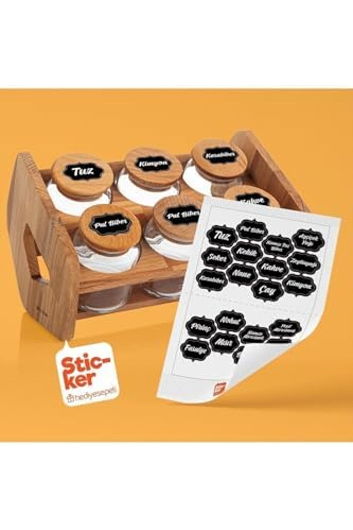 Modashi̇ne 20 Adet & Bakli̇yat Kavanoz Eti̇keti̇ Modascope 1014773