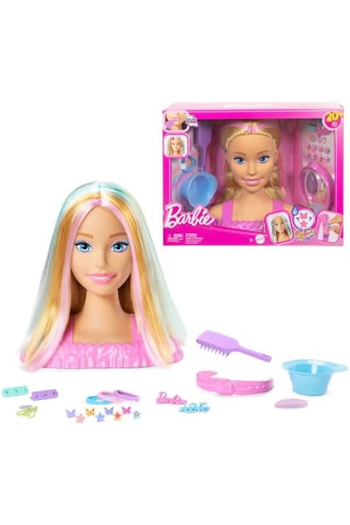 Modashi̇ne Saç Tasarımı Büstü Saç Tasarımı Büstü, Sarı Saç Ve 20 Den Fazla Saç Şeki̇llendi̇rme Aks