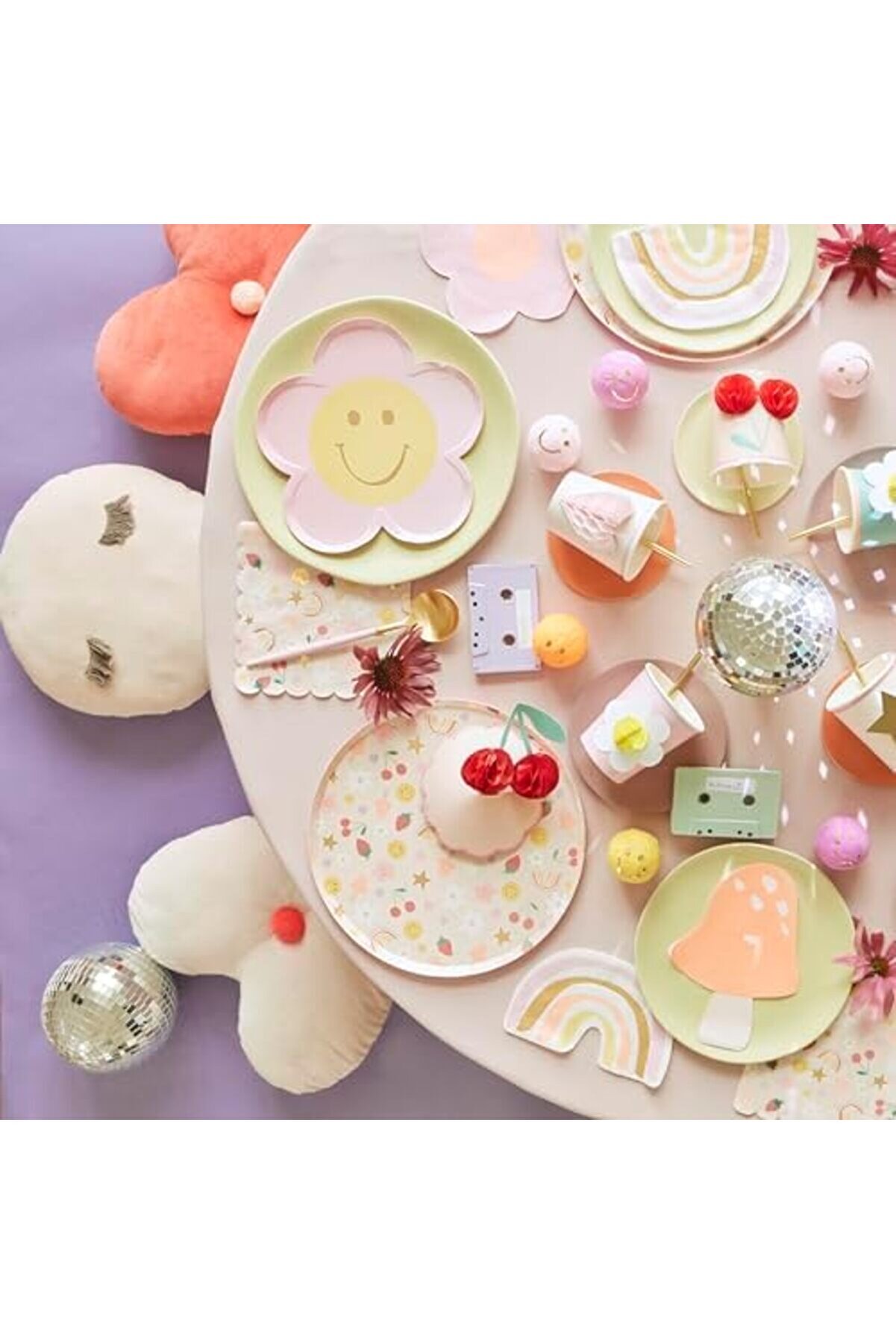 Modashi̇ne - Happy Face Di̇ecut - Mutlu Yüz Semboller Peçeteler (X16) Modascope 1014773