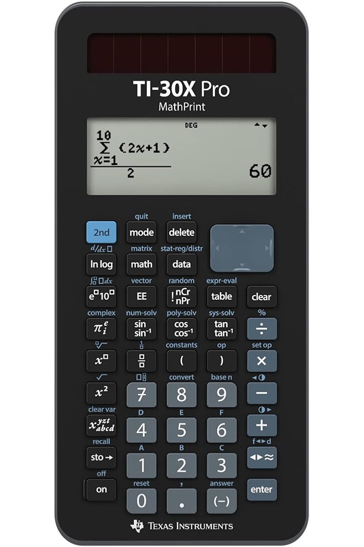 STOREMAX modashine Instruments TI-30X Pro Mathprint okul hesap makinesi (4 satırlı yüksek çözünürlüklü ekran,