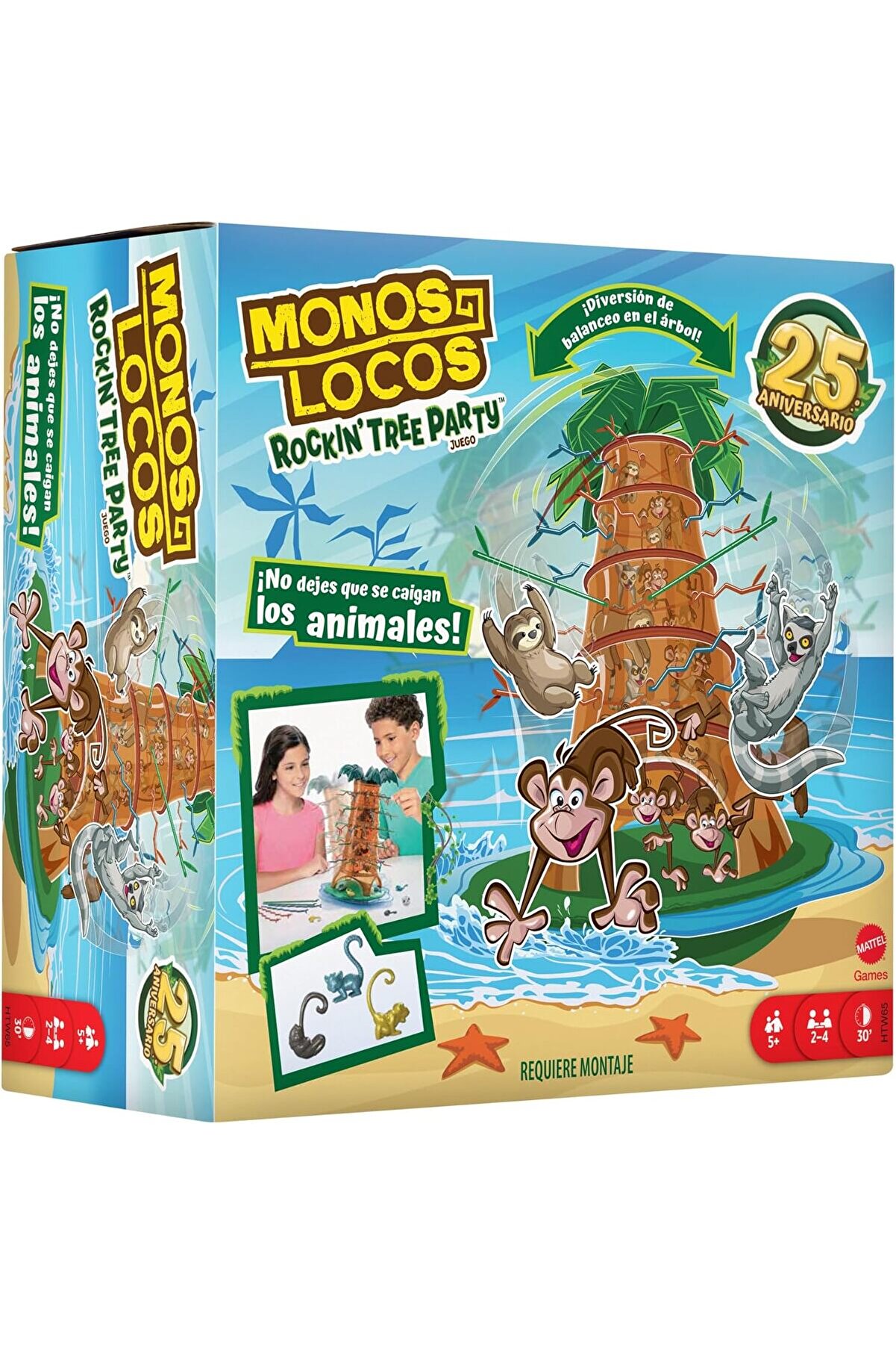 STOREMAX Games Tumblin' Monkeys 25. Yıl Özel Kutu Oyunu Çocuklara ve aile ile arkadaşlarla geçen akşamla