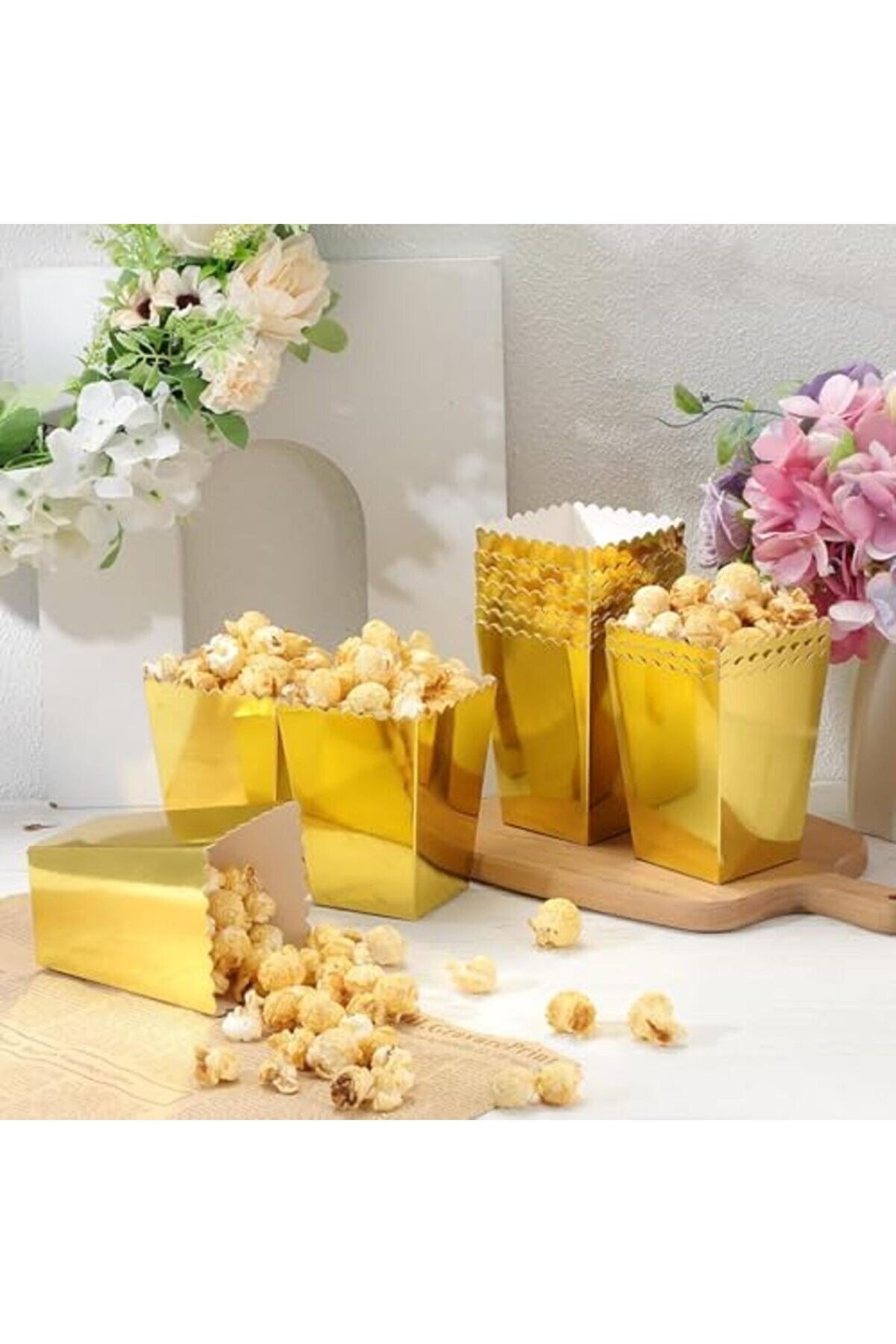 Modashi̇ne Sarı Renk Mısır Kutusu 8 Adet Ci̇ps &Ccedil;erez Kuruyemi̇ş Kutusu Modascope 1014773