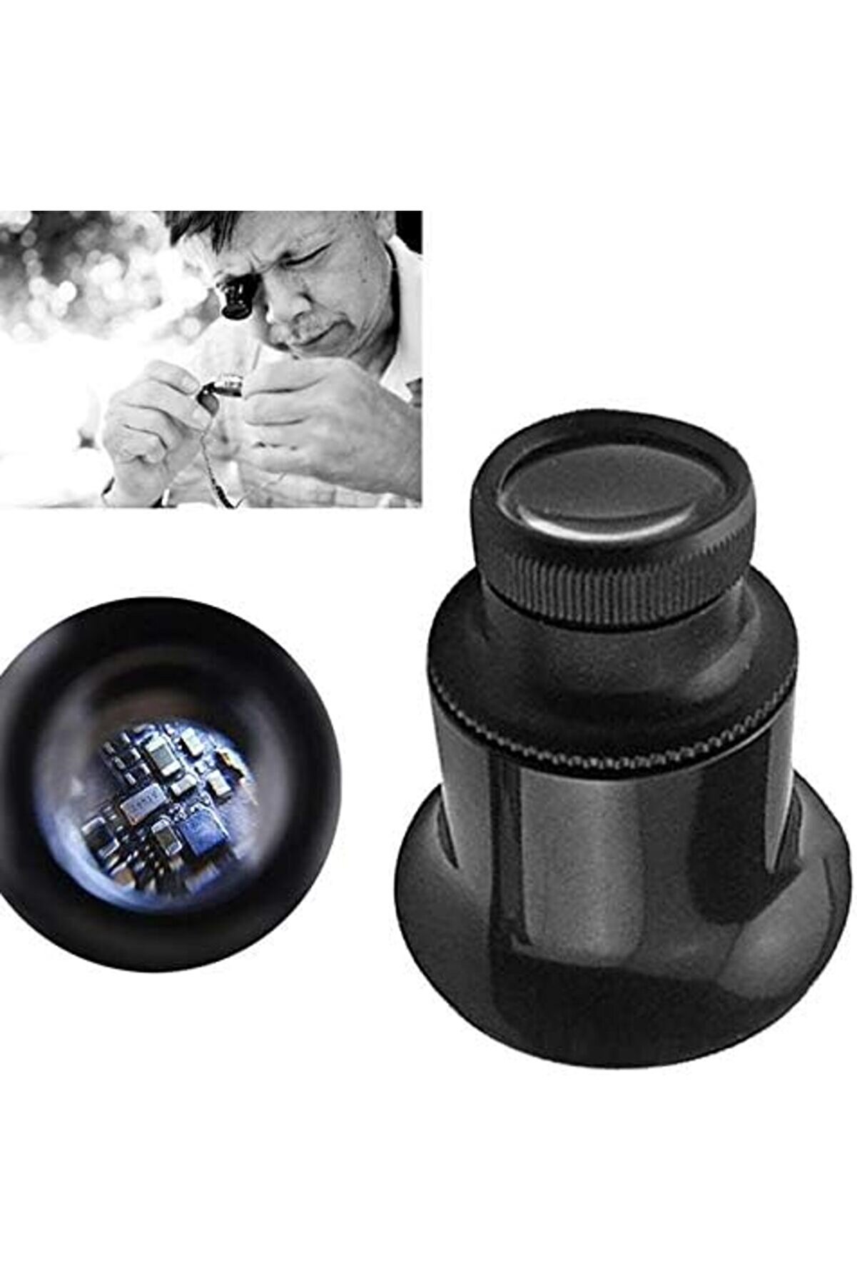 Modashi̇ne Saatçi̇ Tami̇rci̇ Göz Büyüteci̇ 20X Si̇yah - Al2545 Modascope 1014773