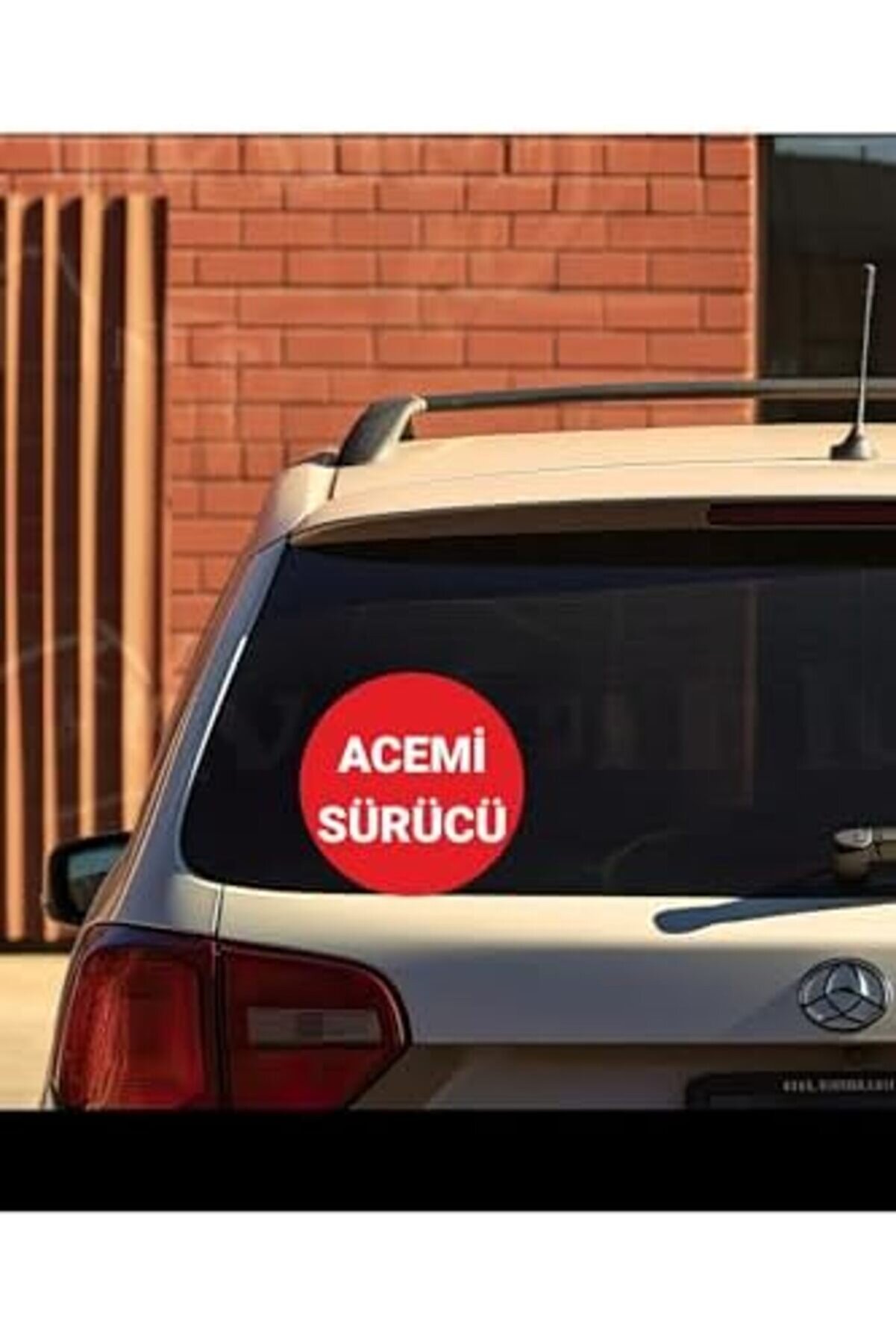 Modashi̇ne Tasarla Acemi̇ Sürücü Yazılı Oto 15X15 Cm Kırmızı Zemi̇n Beyaz Yazı Modascope 1014773