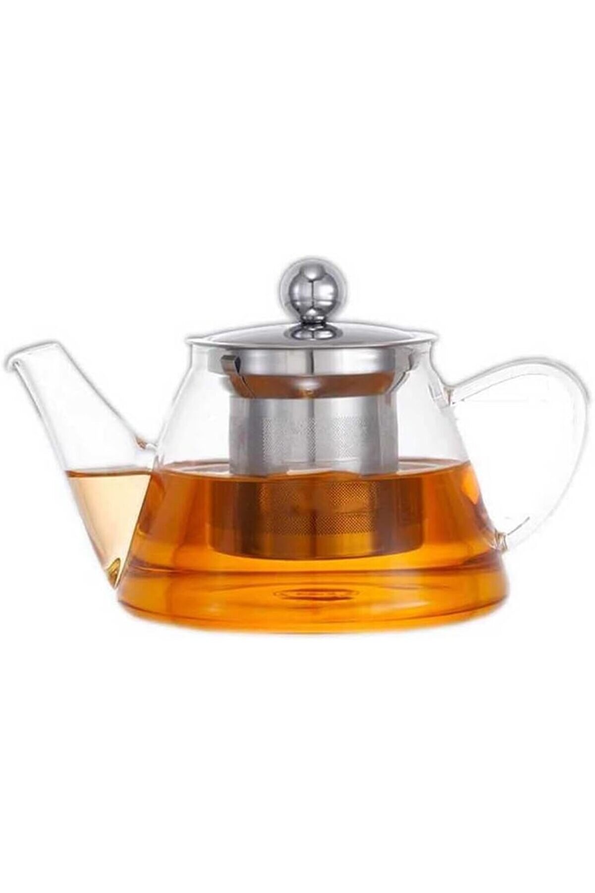 STOREMAX modashine Cam Bitki Çayı Demliği 500 ml - Çelik Süzgeçli Demlik modascope 1014773