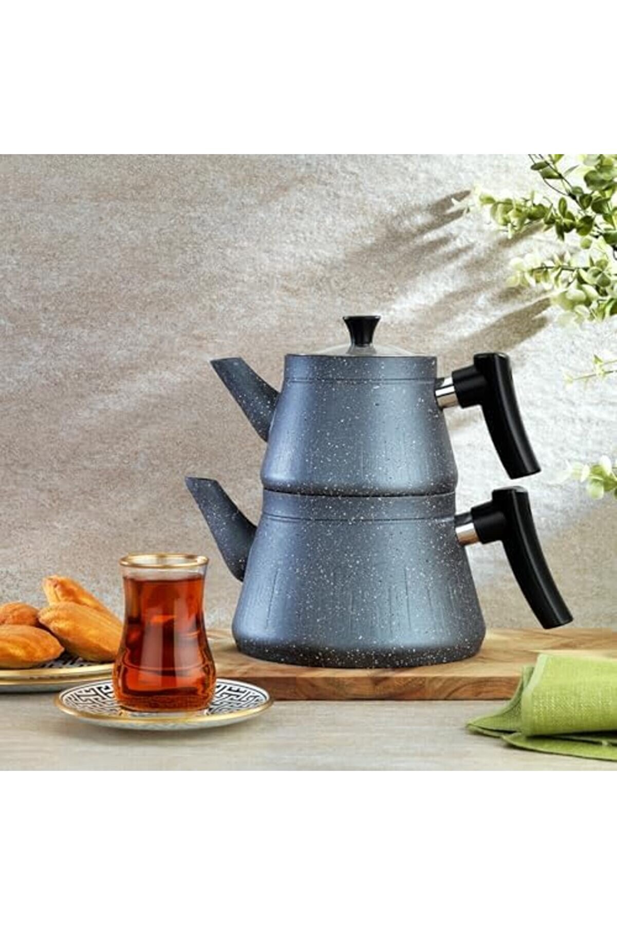 Modashi̇ne Solea Y.y. Çaydanlık Takımı 3 Parça-Gri̇ Modascope 1014773