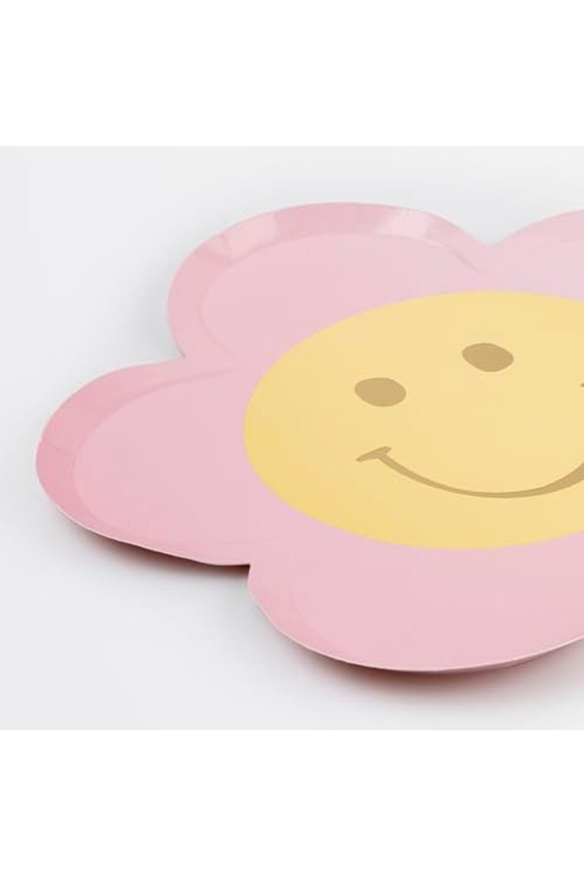 Modashi̇ne - Happy Face Plates - Mutlu Yüz Çi̇çek Tabaklar (X8) Modascope 1014773