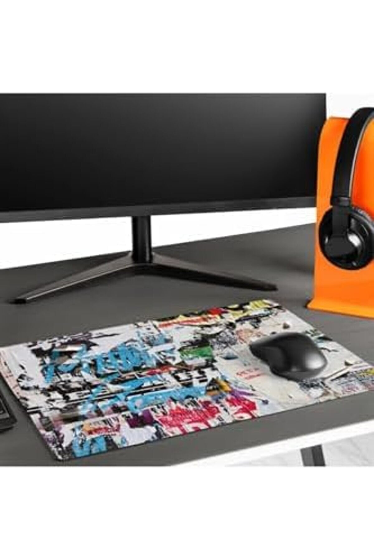 Eli̇zzashop Sokak Duvarı Tasarımlı 40X30 Mousepad - Mouse Pad - Fare Altlığı - Mouse Altlıği̇ - Mouse