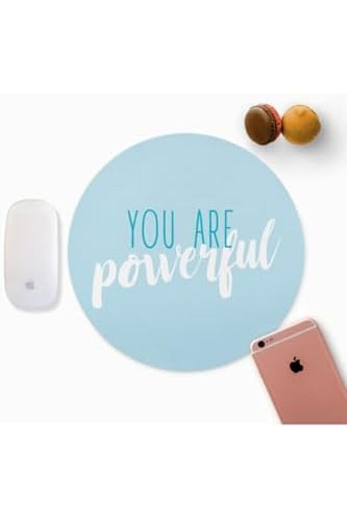 Modashi̇ne Arkadaşa Hedi̇ye Tasarımlı Yuvarlak Mouse Pad - Mousepad - Mouse Pad - Fare Altlığı Modasco