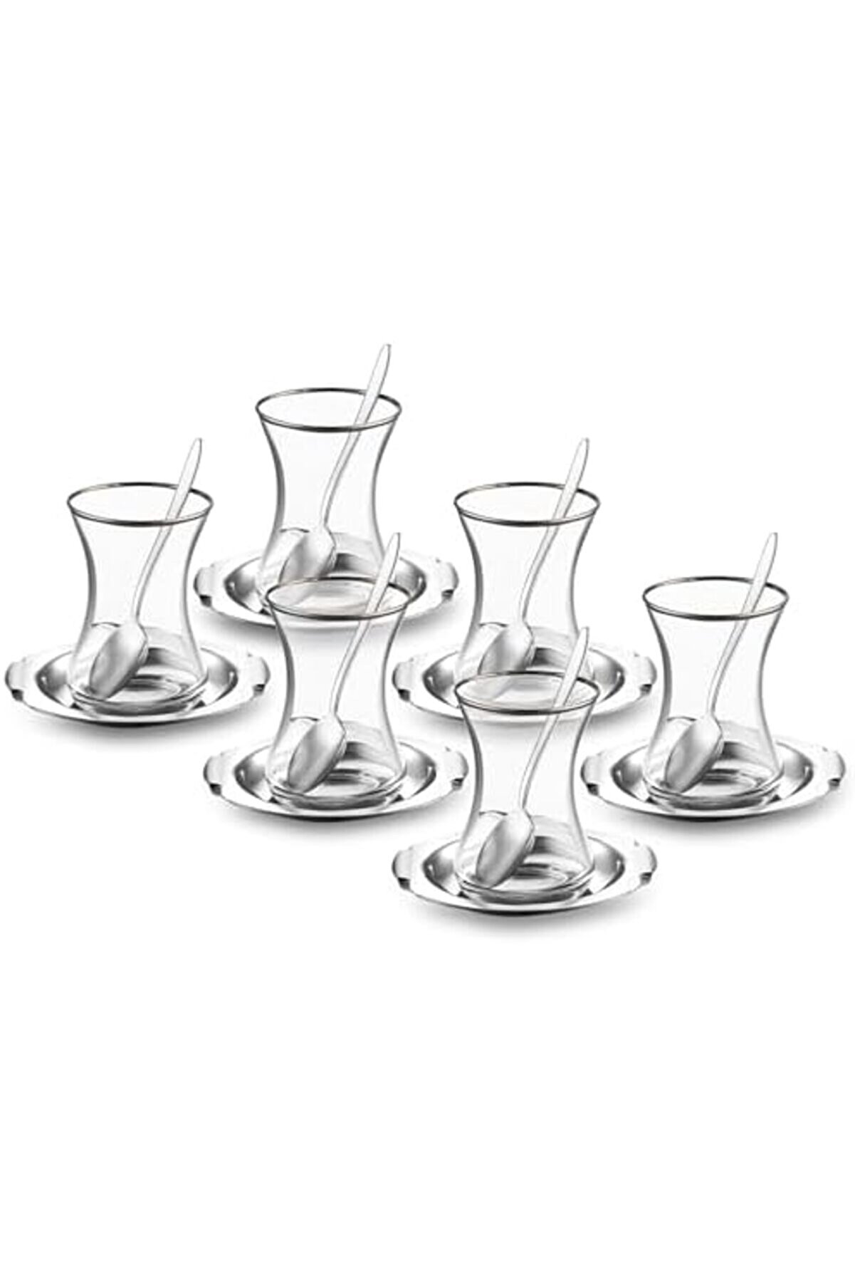 Modashi̇ne Mars 18 Parça Çeli̇k Çay Seti̇ Modascope 1014773