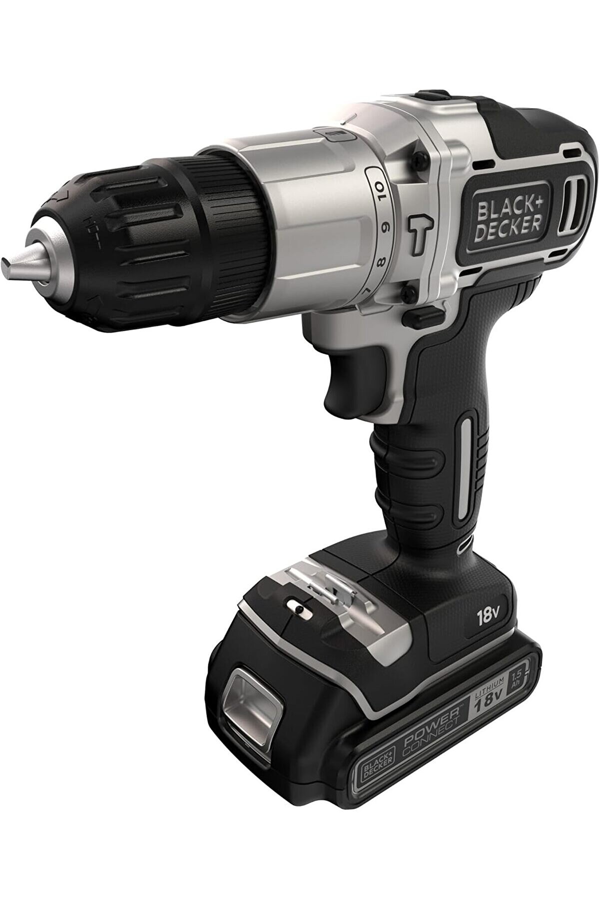 STOREMAX + Series BDCHD18SC2K-QW 18V 1.5Ah Çift Bataryalı Darbeli Matkap + ACC (2x18V 1,5Ah Batarya, 10 adet