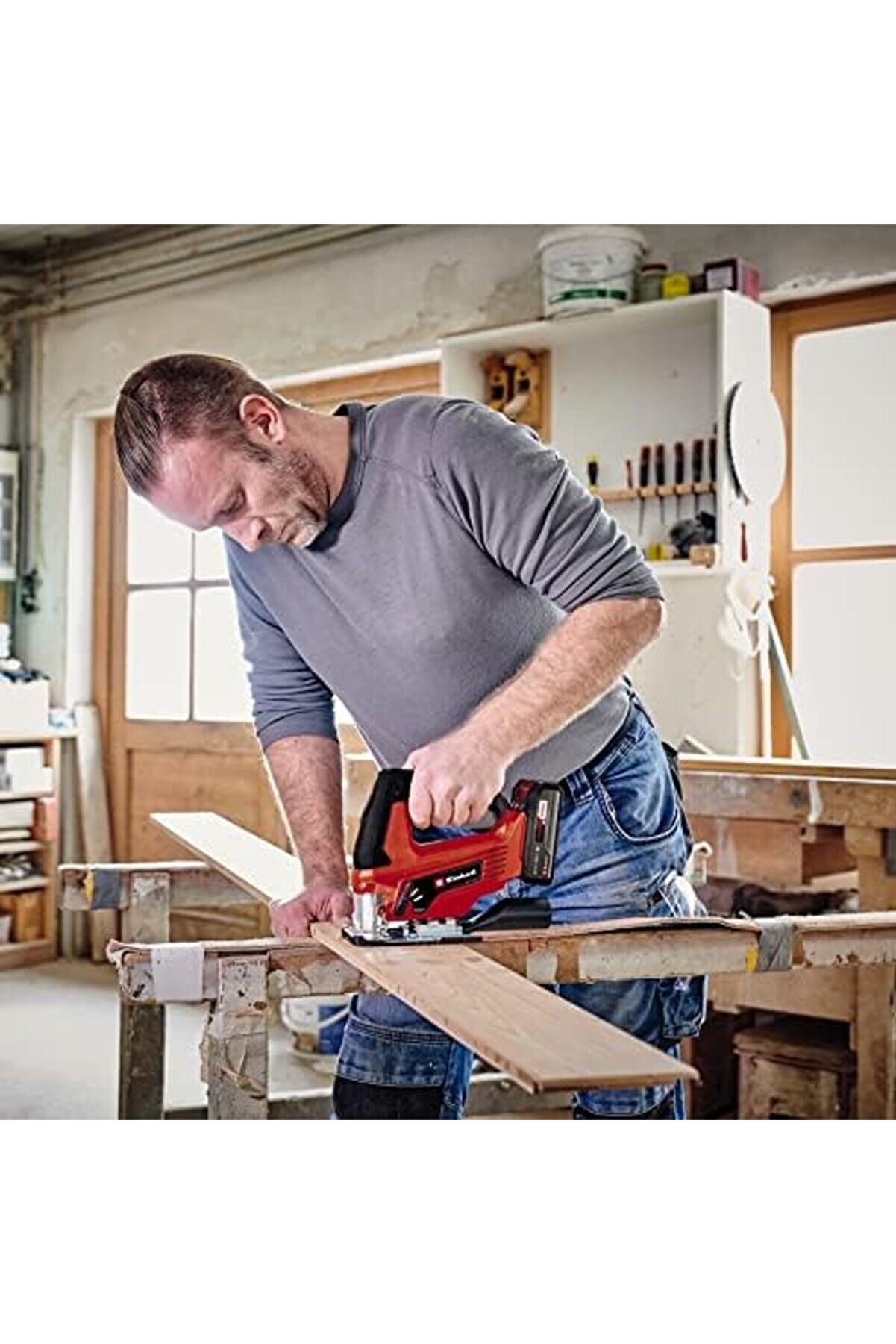 Akülü Dekupaj Testere Tc-Js 18 Li̇ (1X2,5 Ah) Power X- (Li̇-Ion, 18 V, Sarkaç Fonksi̇yonu, Toz Emi̇ş, 1X