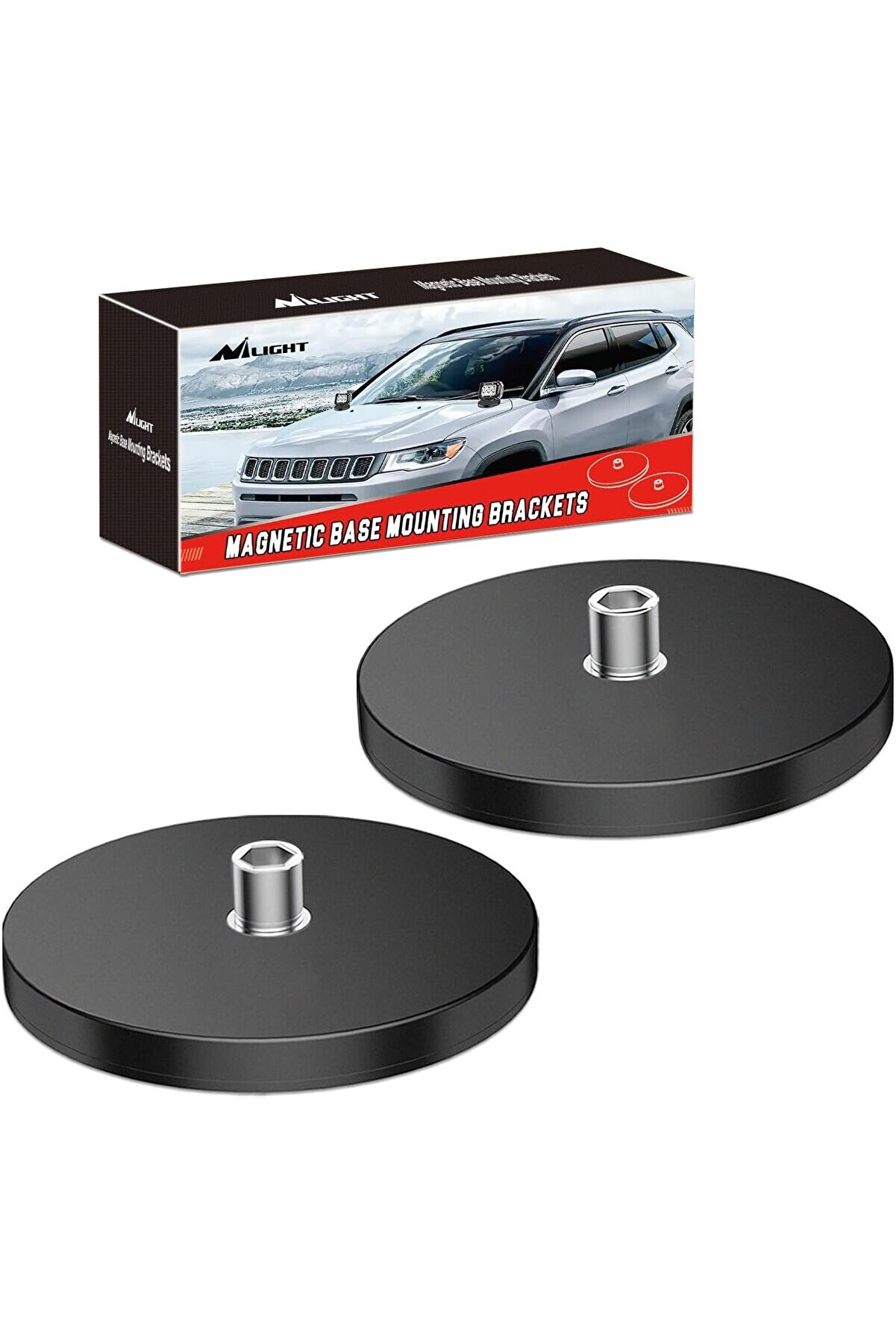 STOREMAX modashine 2 adet manyetik taban LED ışık çubuğu montaj braketleri, güçlü enayi tutucu tabana monte O