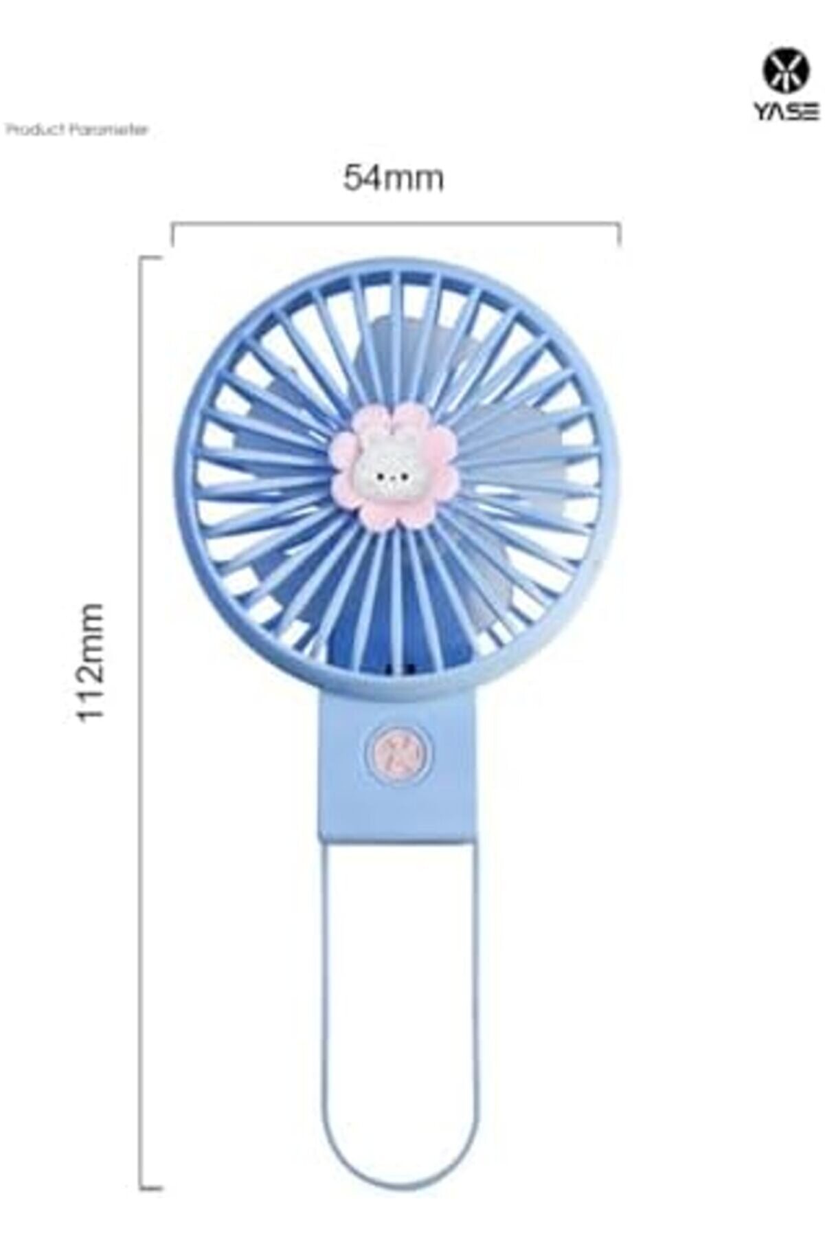 Modashi̇ne Taşınabi̇li̇r Mi̇ni̇ Usb Fan Led Işıklı Masa &Uuml;st&uuml; 3 Kademeli̇ Dahi̇li̇ Işık Şarj Edi̇lebi̇li̇r Mi̇ni̇