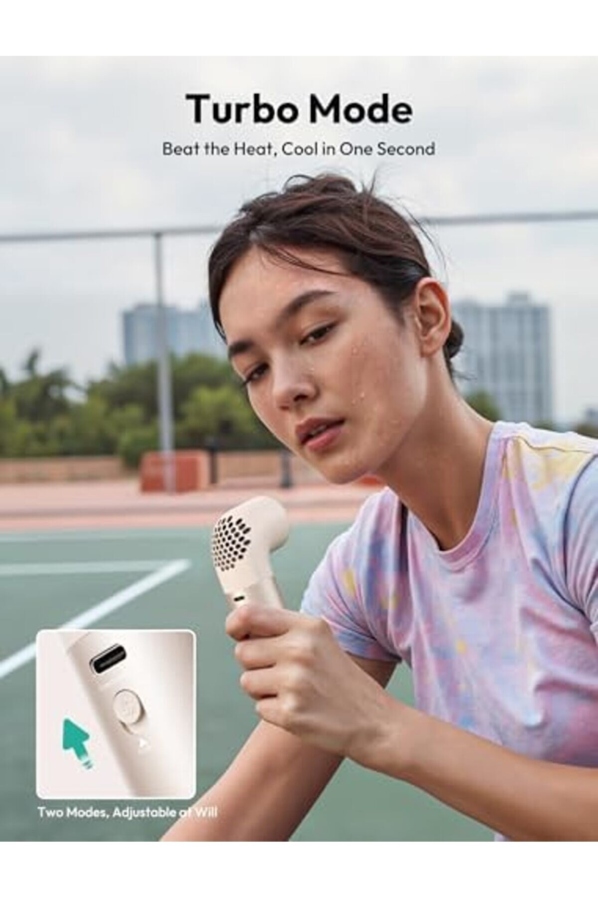 Eli̇zzashop Taşınabi̇li̇r Taşınabi̇li̇r Fan, Güçlü Turbo Mi̇ni̇ Fan, 19000 Rpm Yüksek Hızlı Aero Pro, 15H M