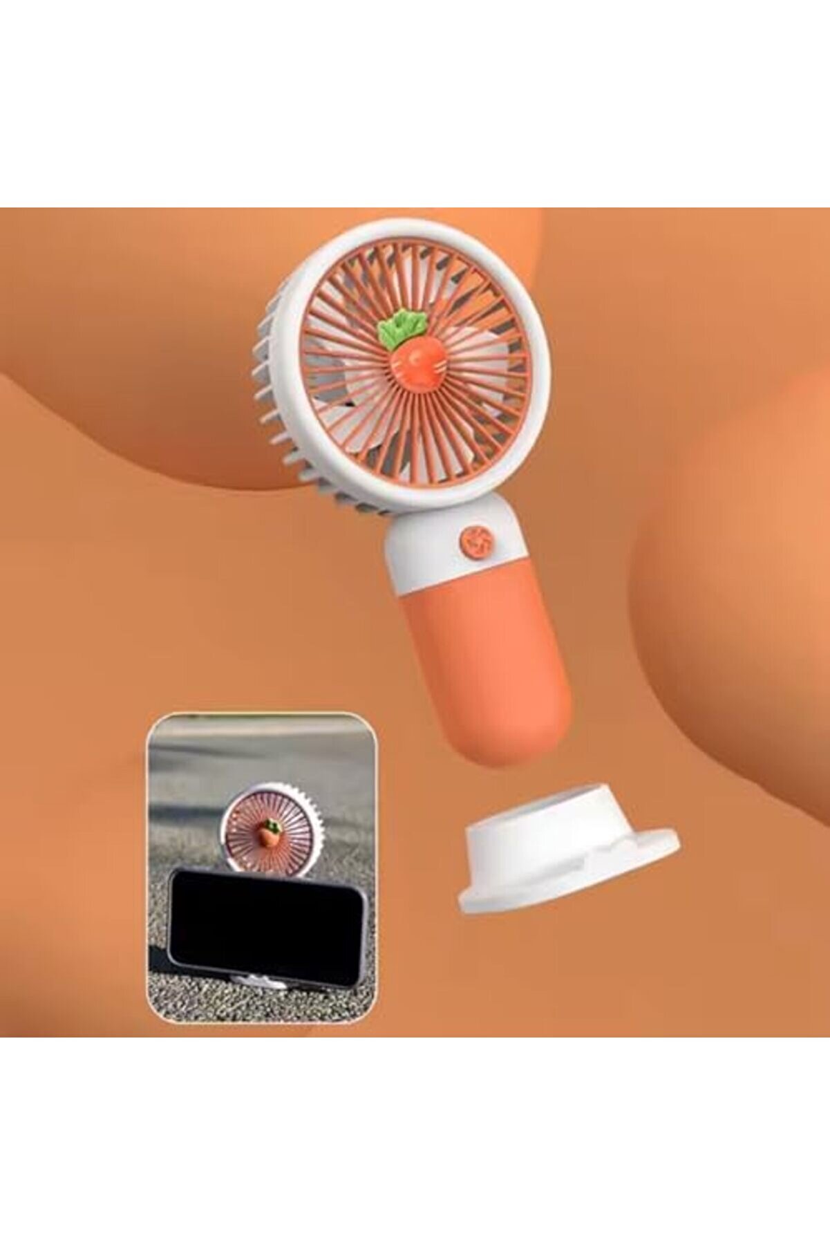 Modashi̇ne , Şarjlı Masaüstü, Taşınabi̇li̇r 8000 Rpm El Fanı, Ergonoi̇k Tasarım, Sessi̇z Çalışma, Soğutuc