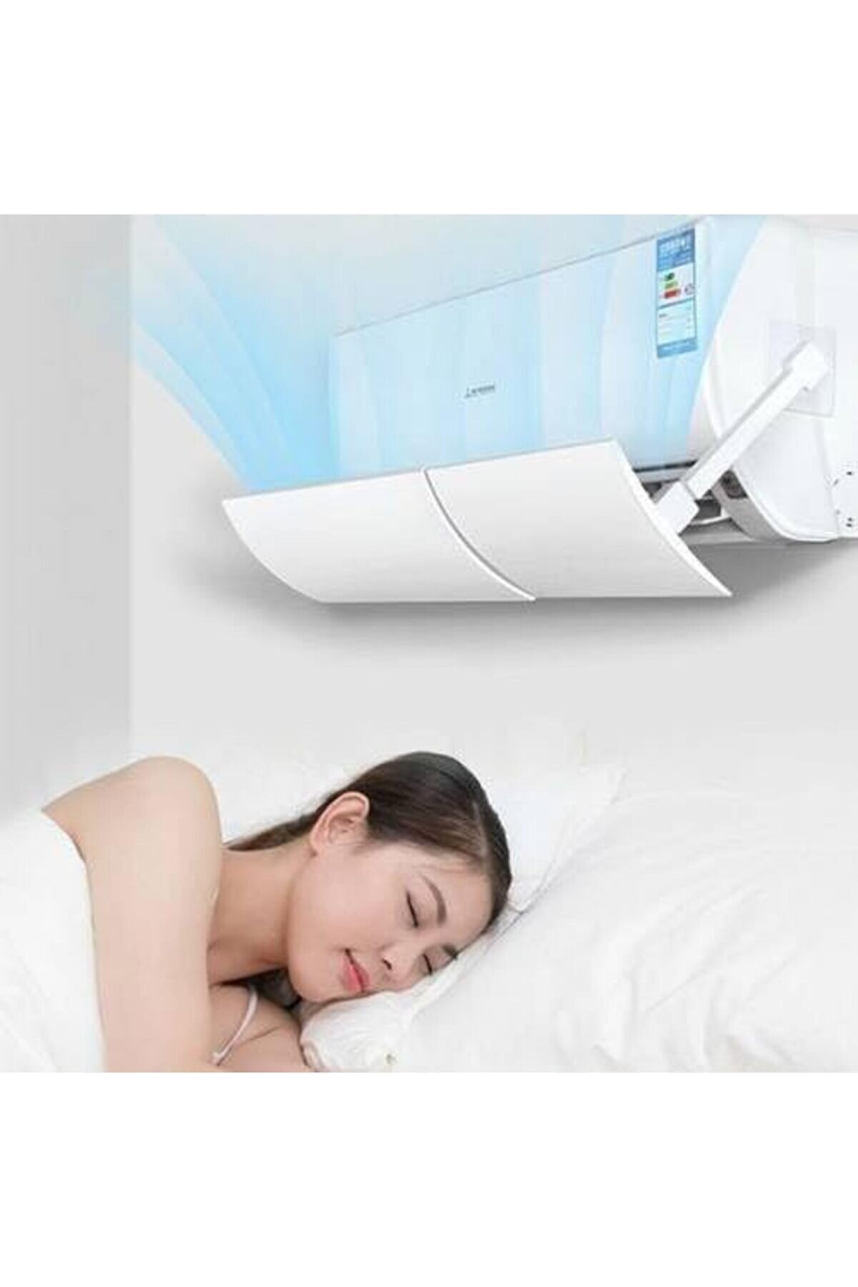 STOREMAX modashine Yapışkanlı Ayarlanabilir Klima Hava Yönlendirici Aparat Klima Aparatı Siperlik Yön Aparatı