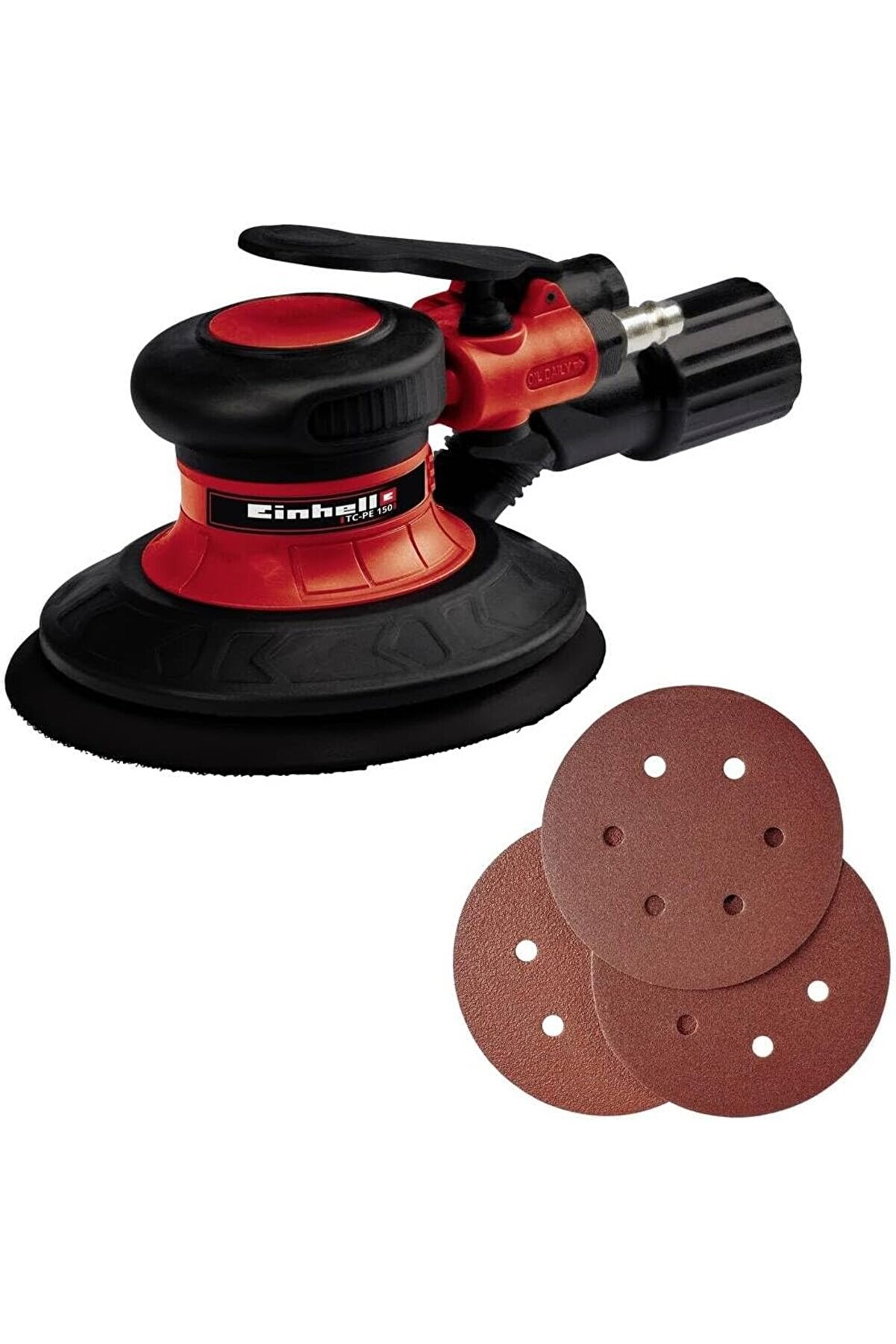 STOREMAX TC-PE 150, Havalı Zımpara (150 mm zımpara diski çapı, kademesiz ayar kolu, 6 adet zımpara kağıdı, ni