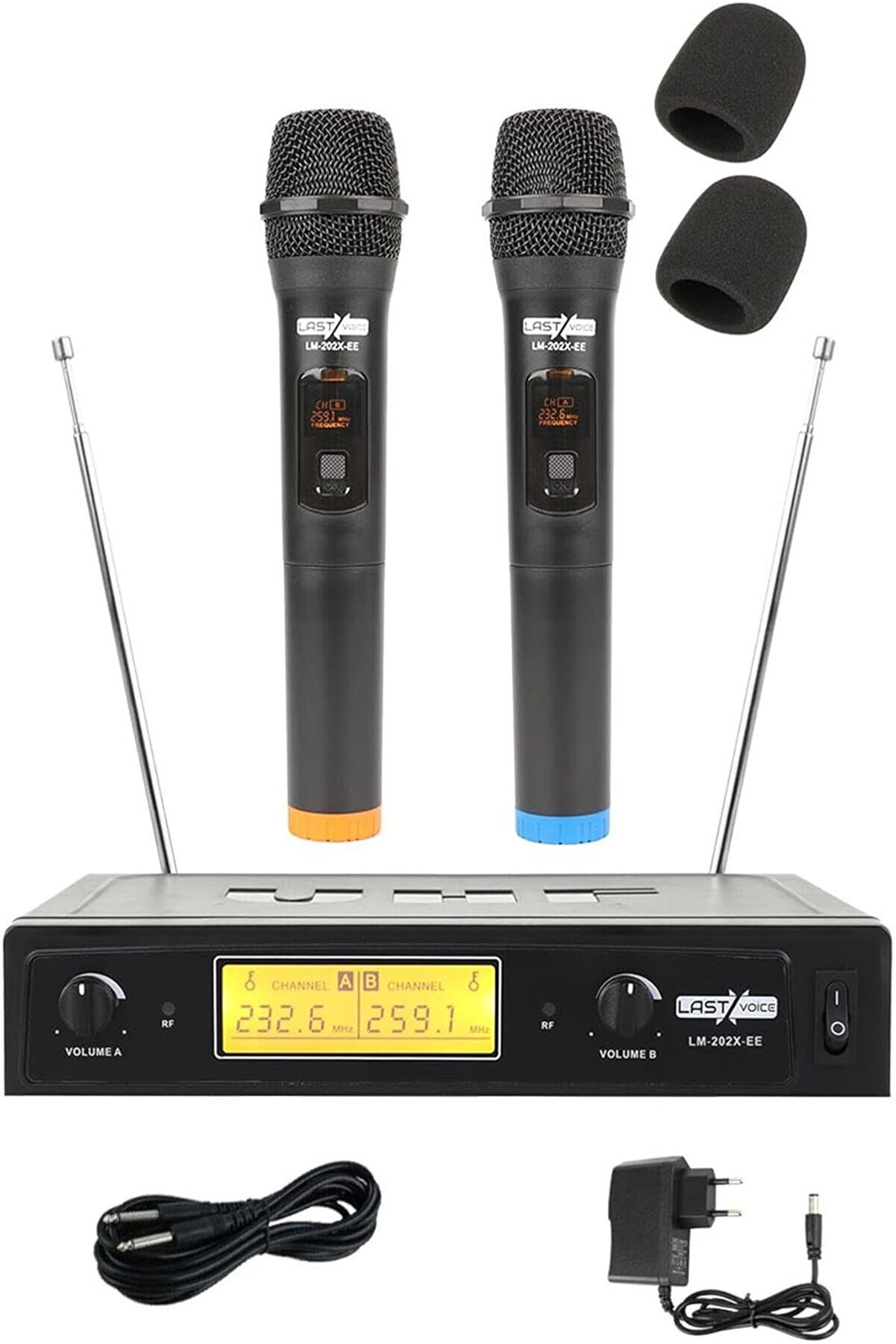 STOREMAX Lm-202EE Çiftli EL Tipi Telsiz Kablosuz Mikrofon 1014773