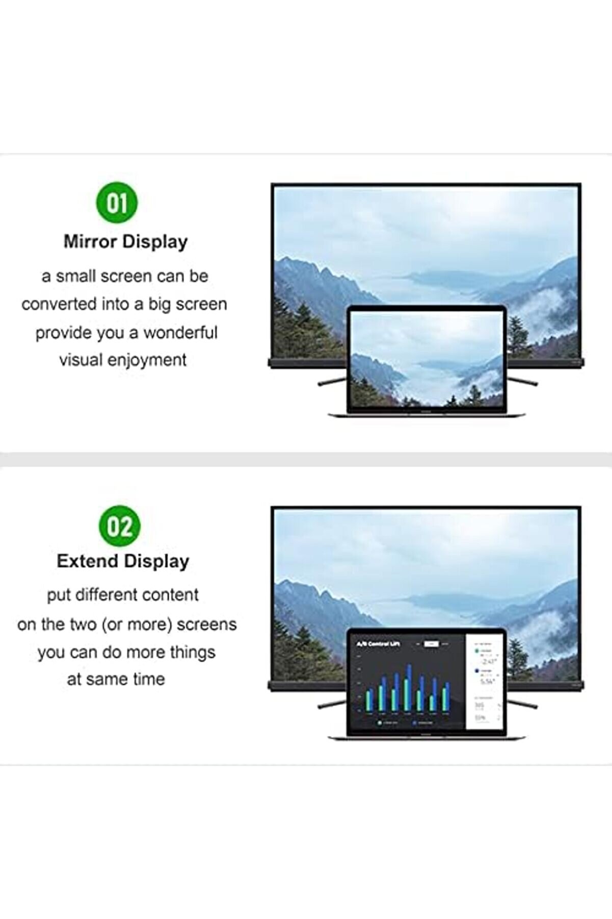 Usb C - Hdmı Kablosu 1,8 M 4K, Usb-C Hdmı Adaptörü Macbook Pro, İpad Ai̇r, Chromebook, Surface Book,