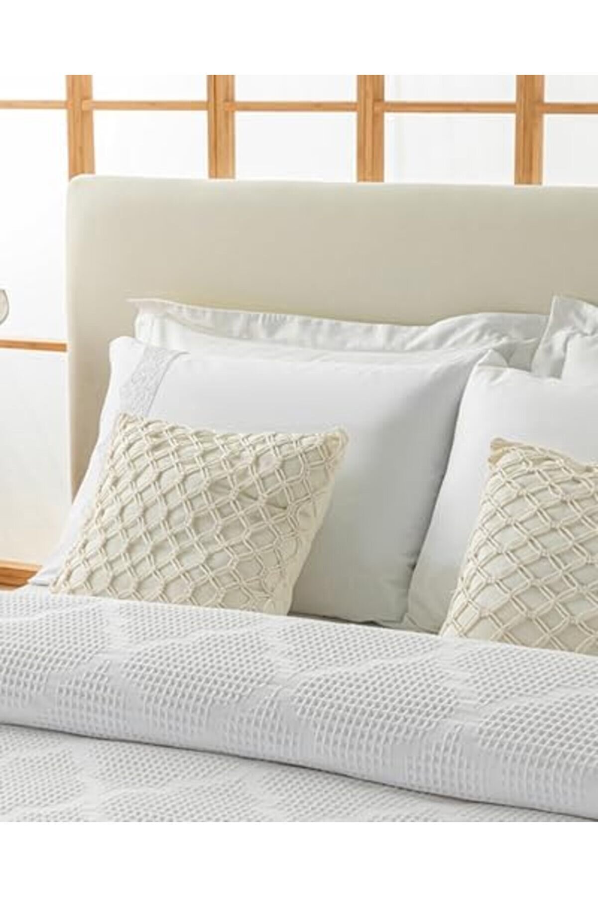 Fi̇ona Pamuklu Çi̇ft Ki̇şi̇li̇k Pi̇ke Beyaz 1014773