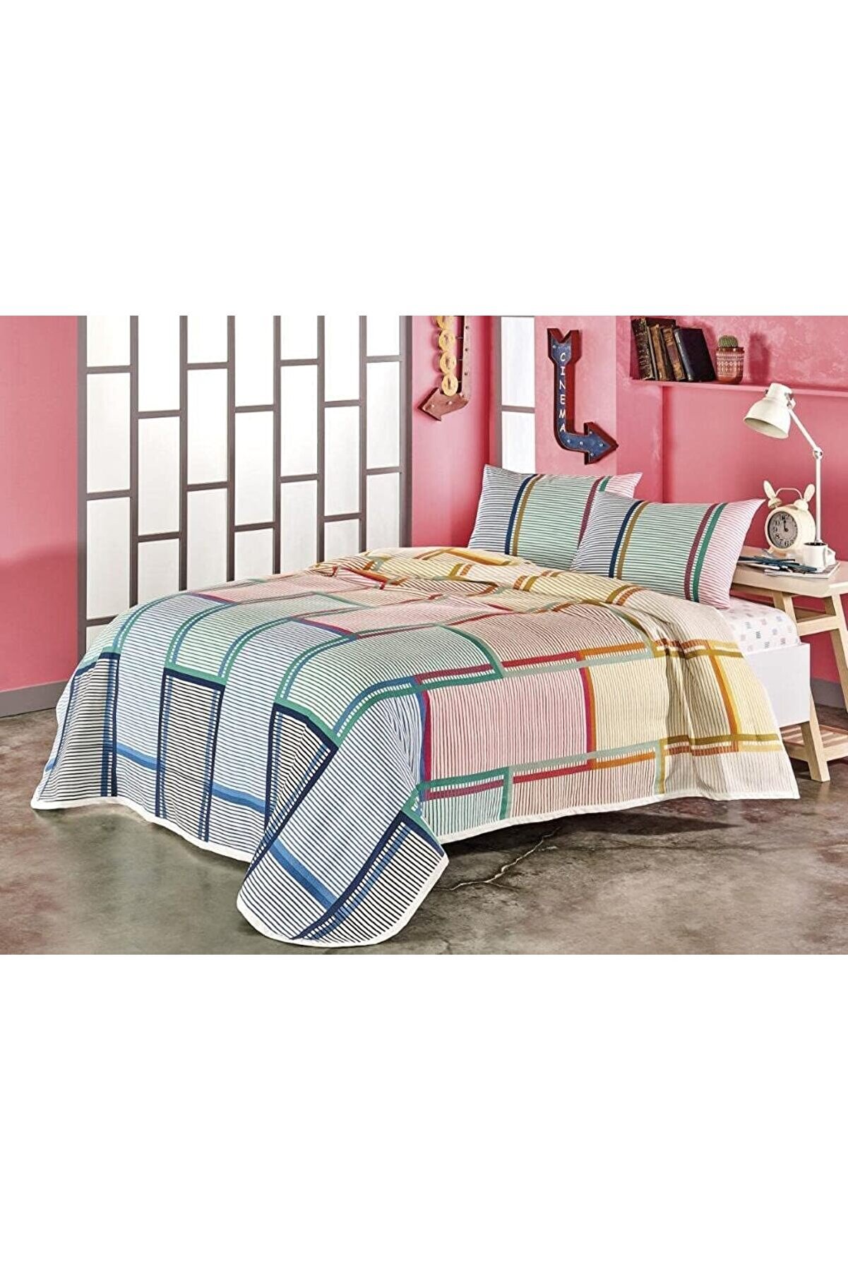 STOREMAX 60249677 Tek Kişilik Pike Takımı, Kırmızı 1014773