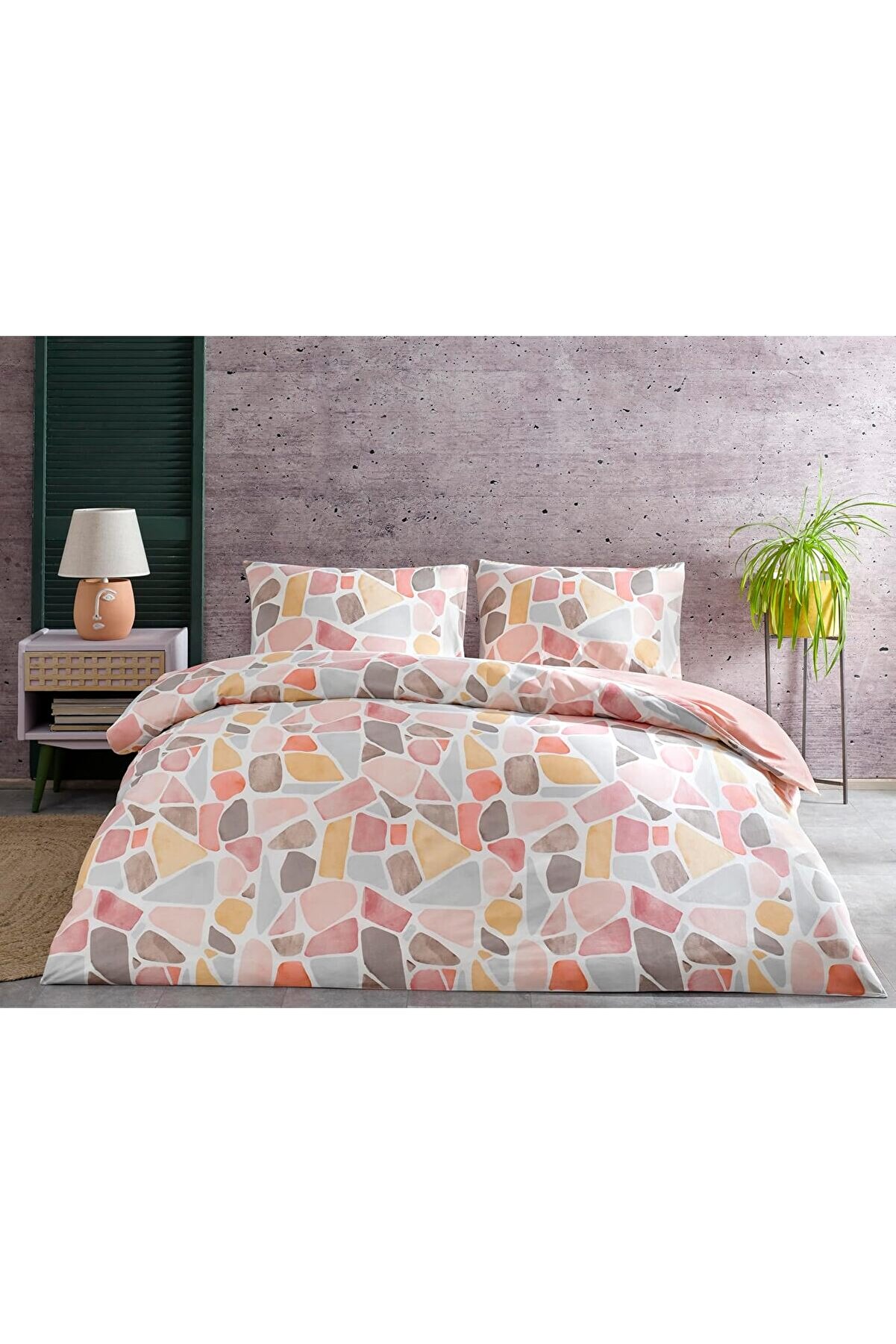 STOREMAX Alvy Ranforce Çift Kişilik Nevresim Takımı Pembe 1014773