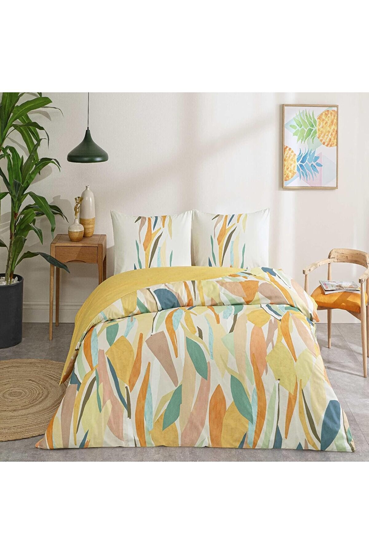 STOREMAX Pamuk Joey Nevresim Takımı Turuncu Çift Kişilik 1014773