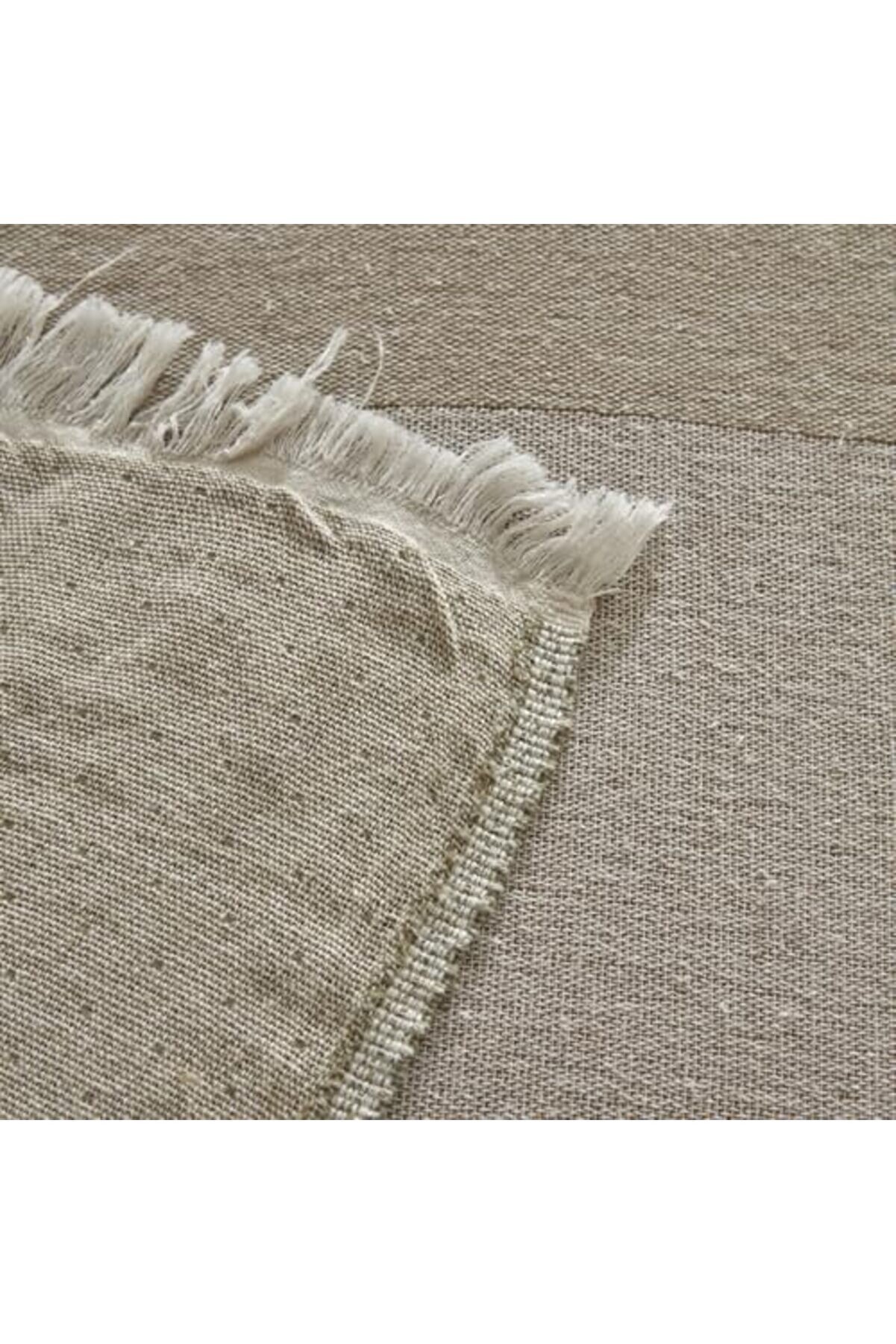 Cube%100 Pamuk Çi̇ft Ki̇şi̇li̇k Müsli̇n Pi̇ke Bej 1014773