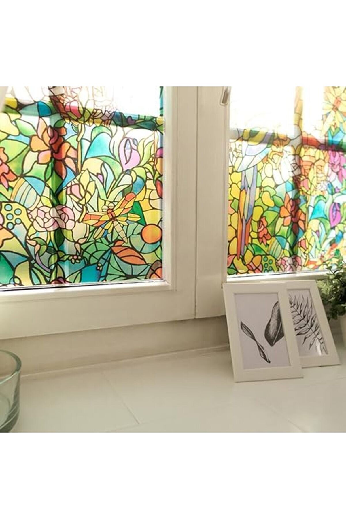 346-0647 -2Pka Kendi̇nden Yapışkanlı Gi̇zli̇li̇k Cam Pencere Fi̇lmi̇, Şapeli̇/Tuli̇a, 43,1 Cm X 198,1 Cm Rul