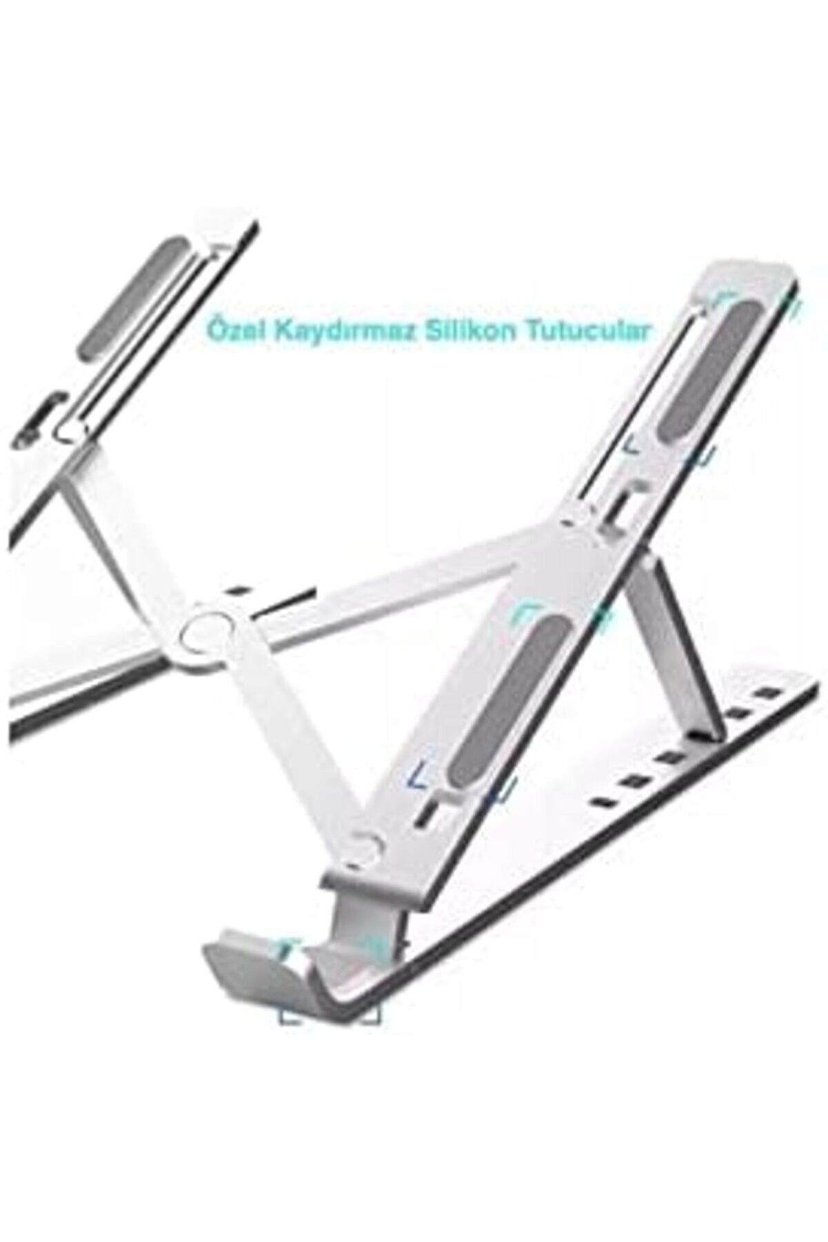 Macbook Laptop Bi̇lgi̇sayar Standı Notebook Özel Yükselti̇ci̇ Stand Tablet Tutucu Ayarlı Metal Metal Sta