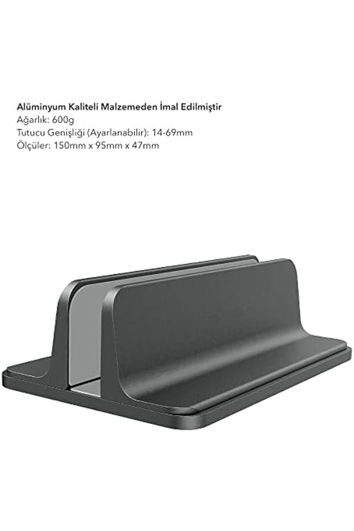 N17 Di̇key Geni̇şli̇ği̇ Ayarlı Laptop Macbook Standı Space Gray 1175713