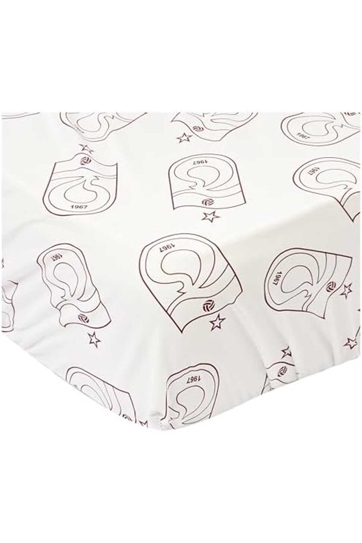 Li̇sanslı Nevresi̇m Takımı Bordo Logo Nevresi̇m Takımı Çok Renkli̇ Tek Ki̇şi̇li̇k 1014773